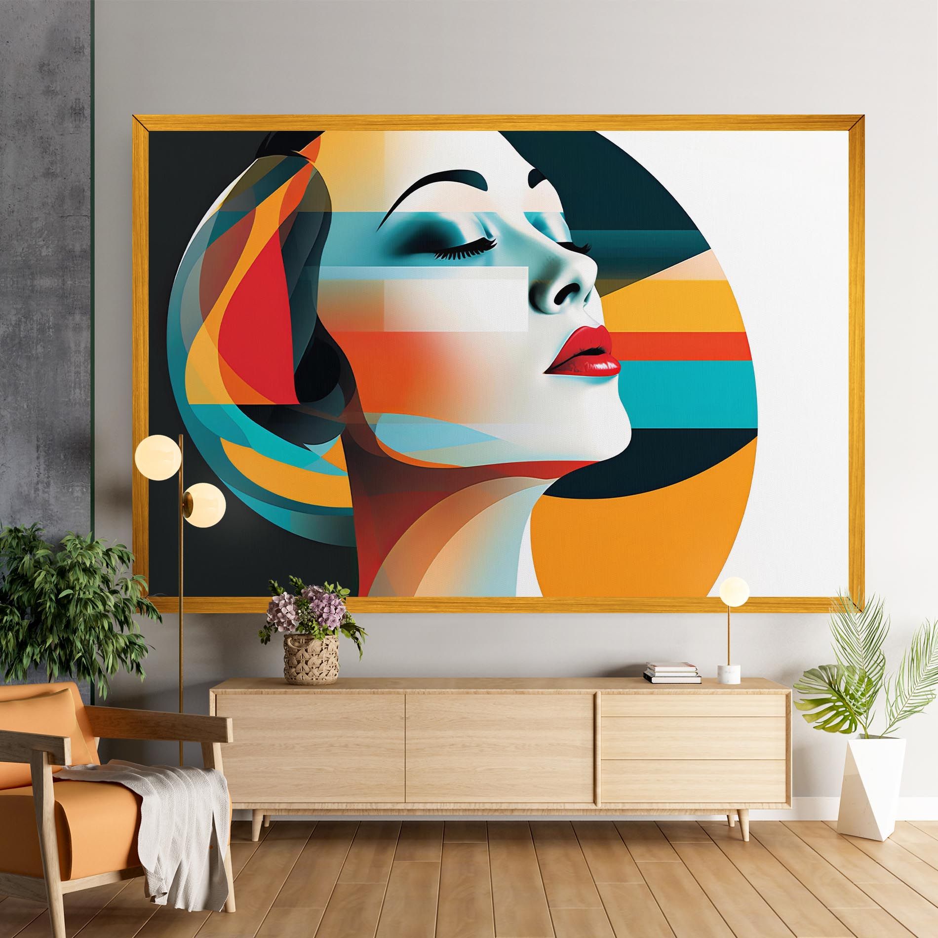 Blue Abstract Makeup mockup 9