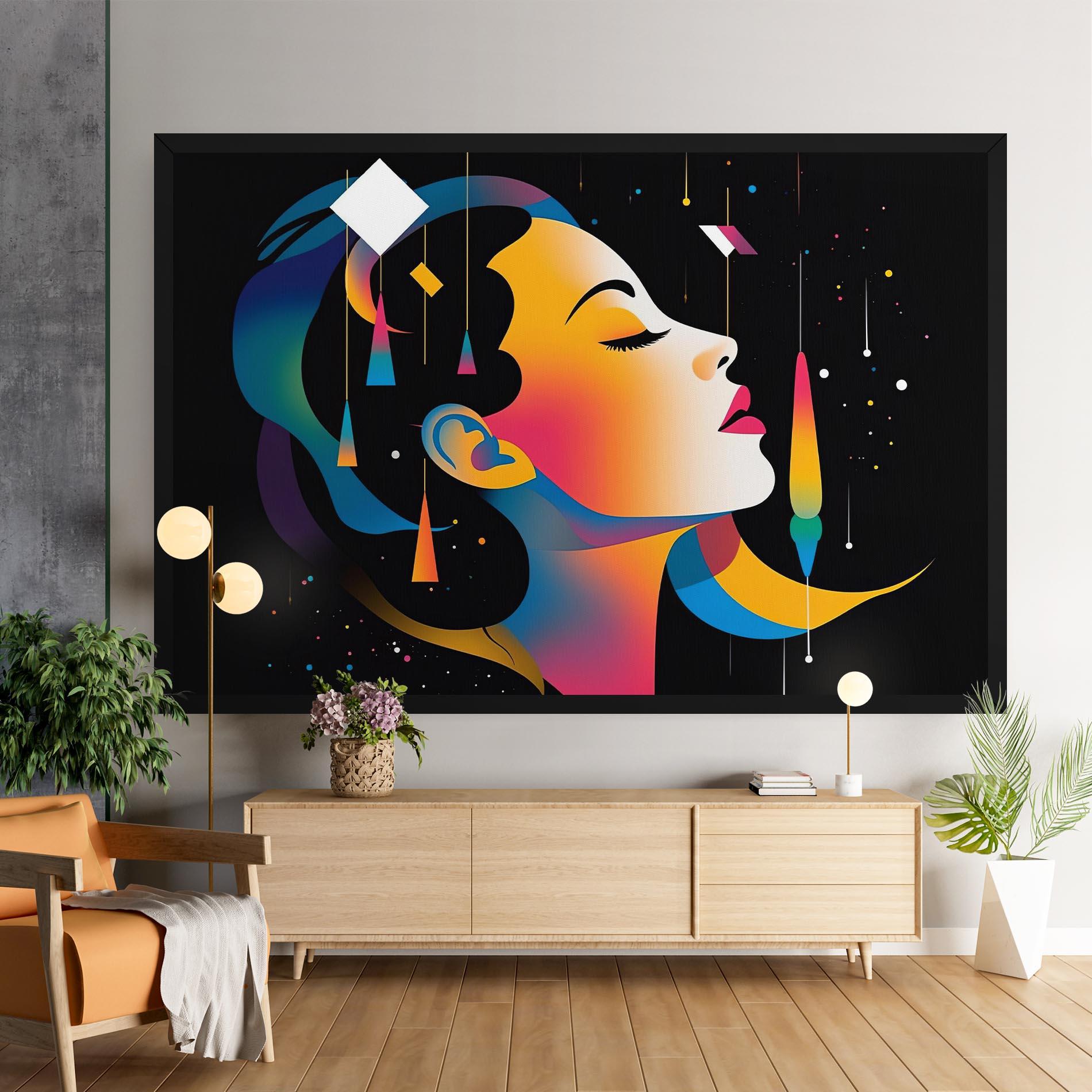 Картина на платно Dreamy Night Female mockup 9