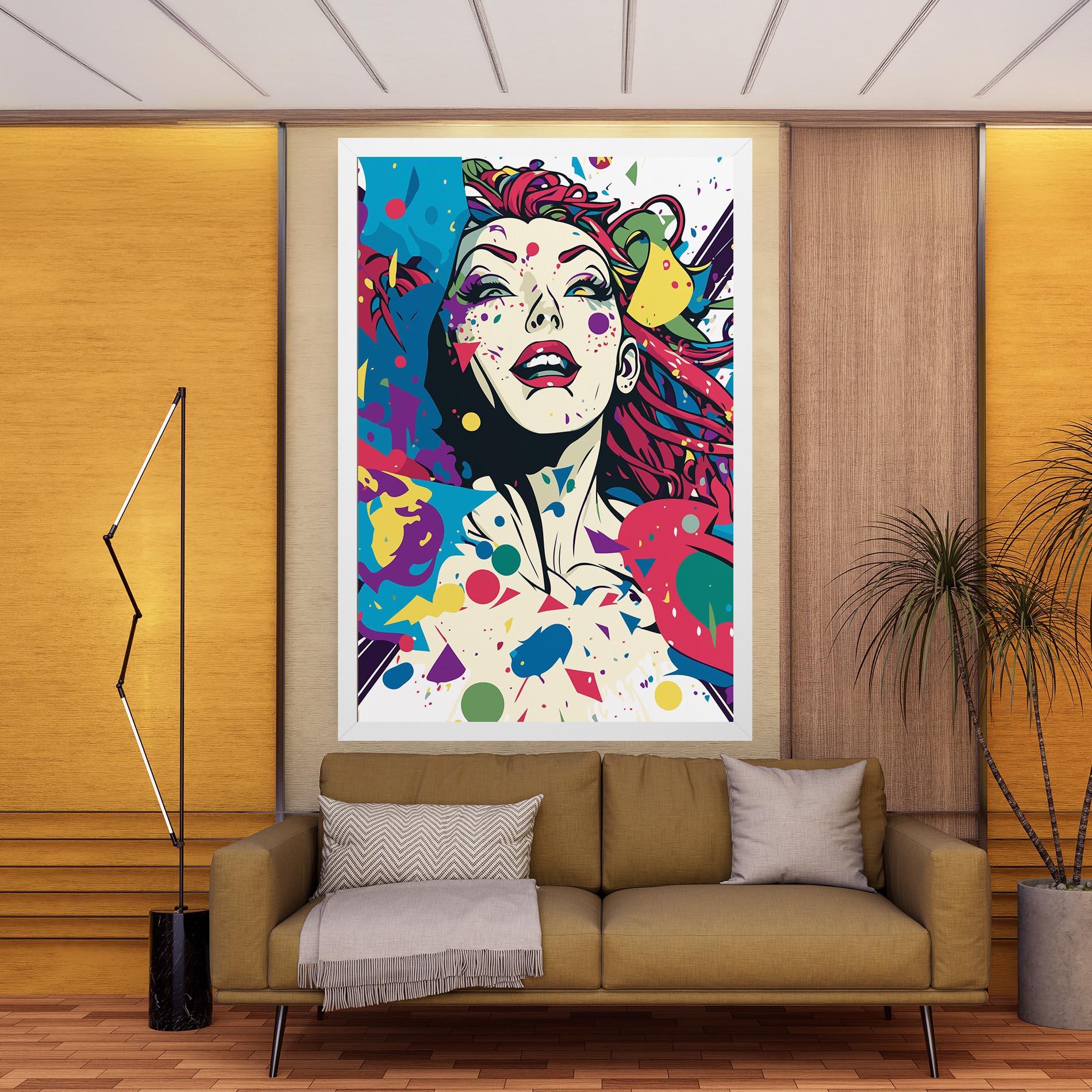 Картина на платно Fictional Woman mockup 9