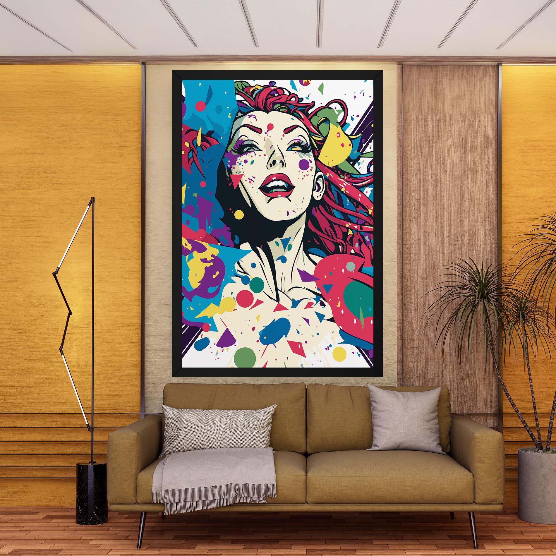 Картина на платно Fictional Woman mockup 9