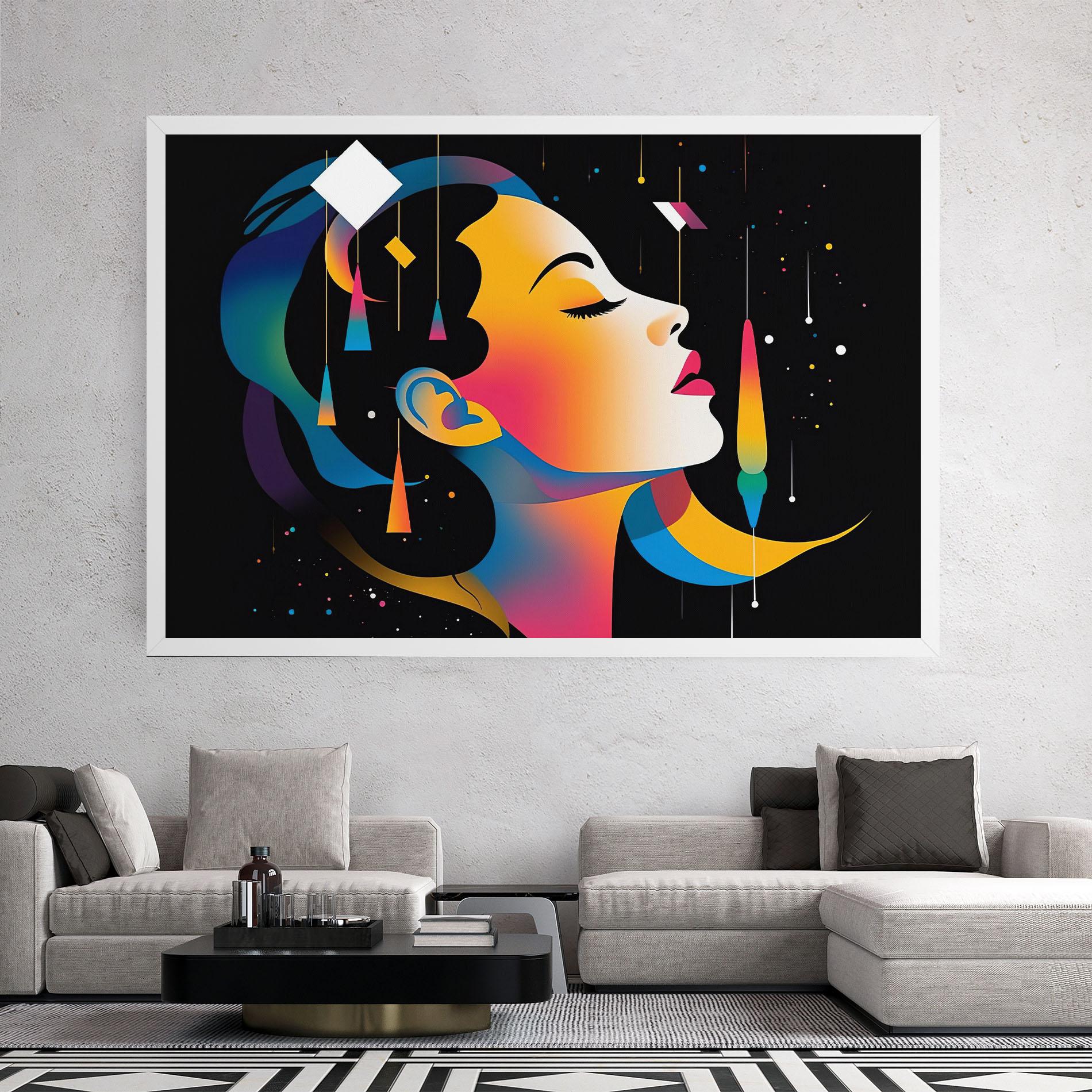 Картина на платно Dreamy Night Female mockup 2