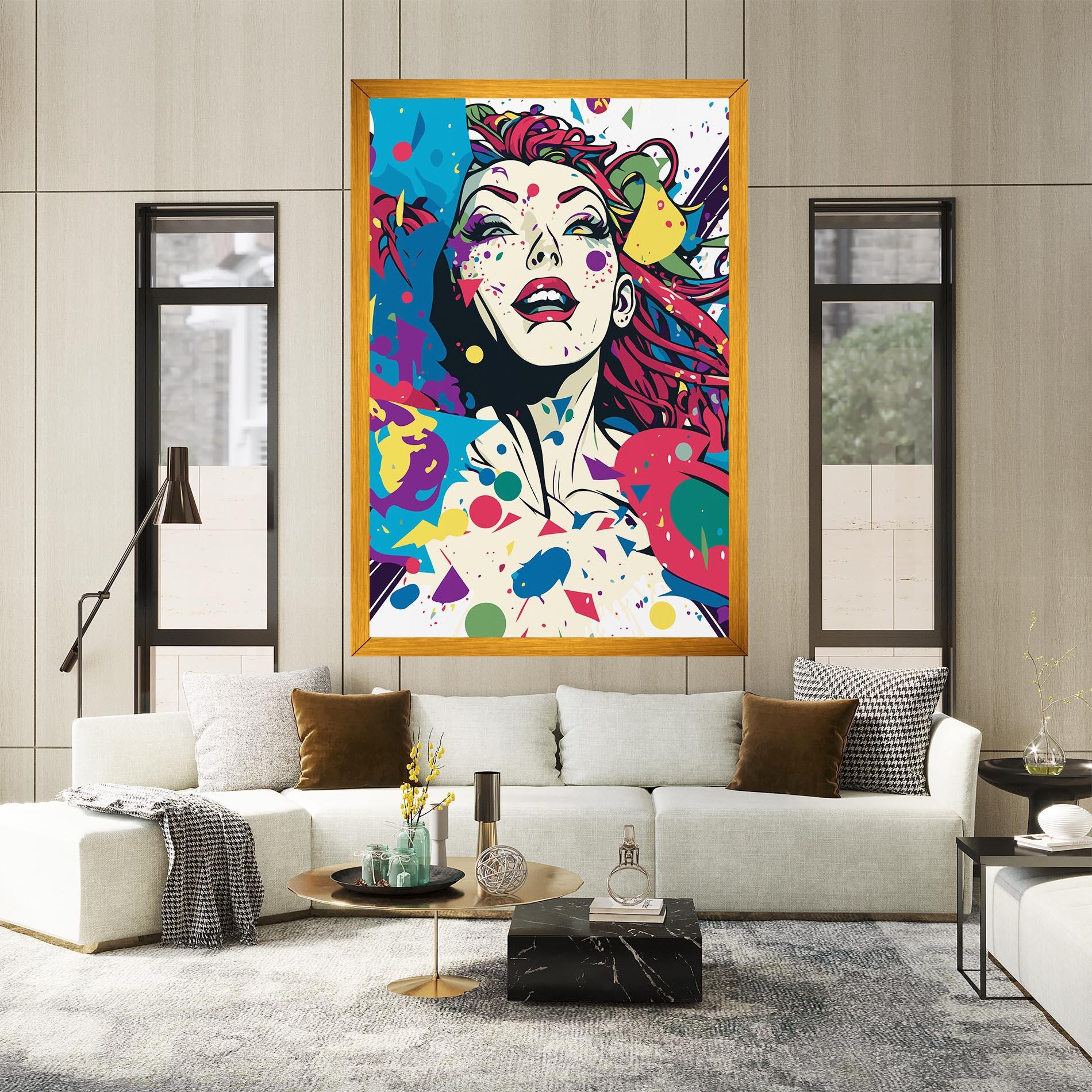 Картина на платно Fictional Woman mockup 2