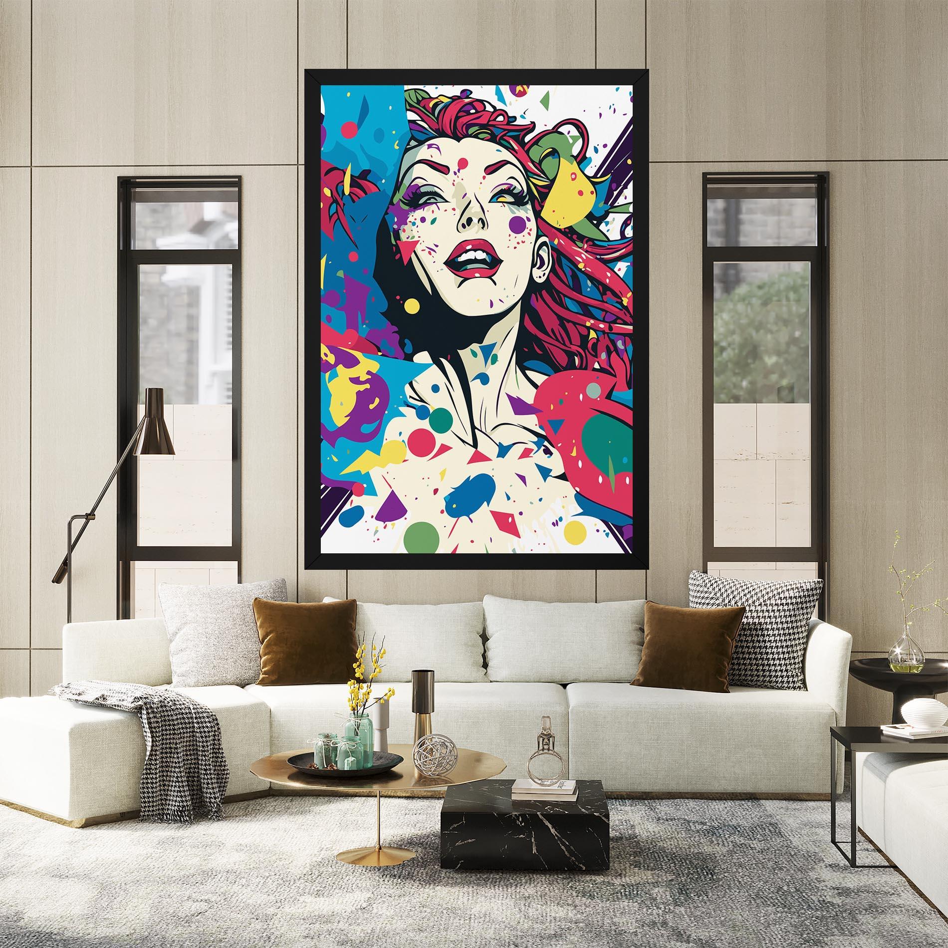 Картина на платно Fictional Woman mockup 2