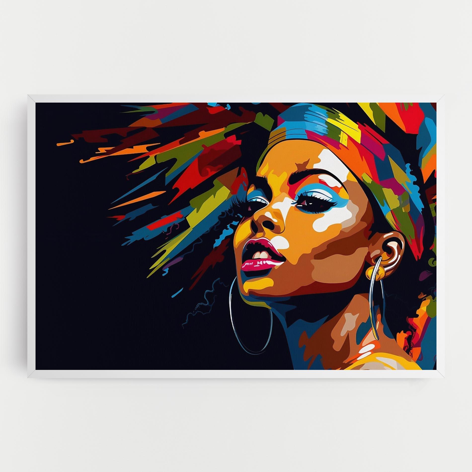 Картина на платно African Woman Portrait mockup 0