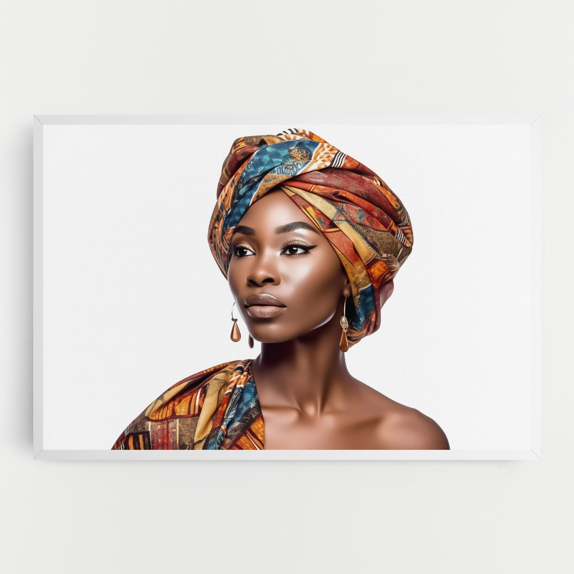 African Woman Turban mockup 0