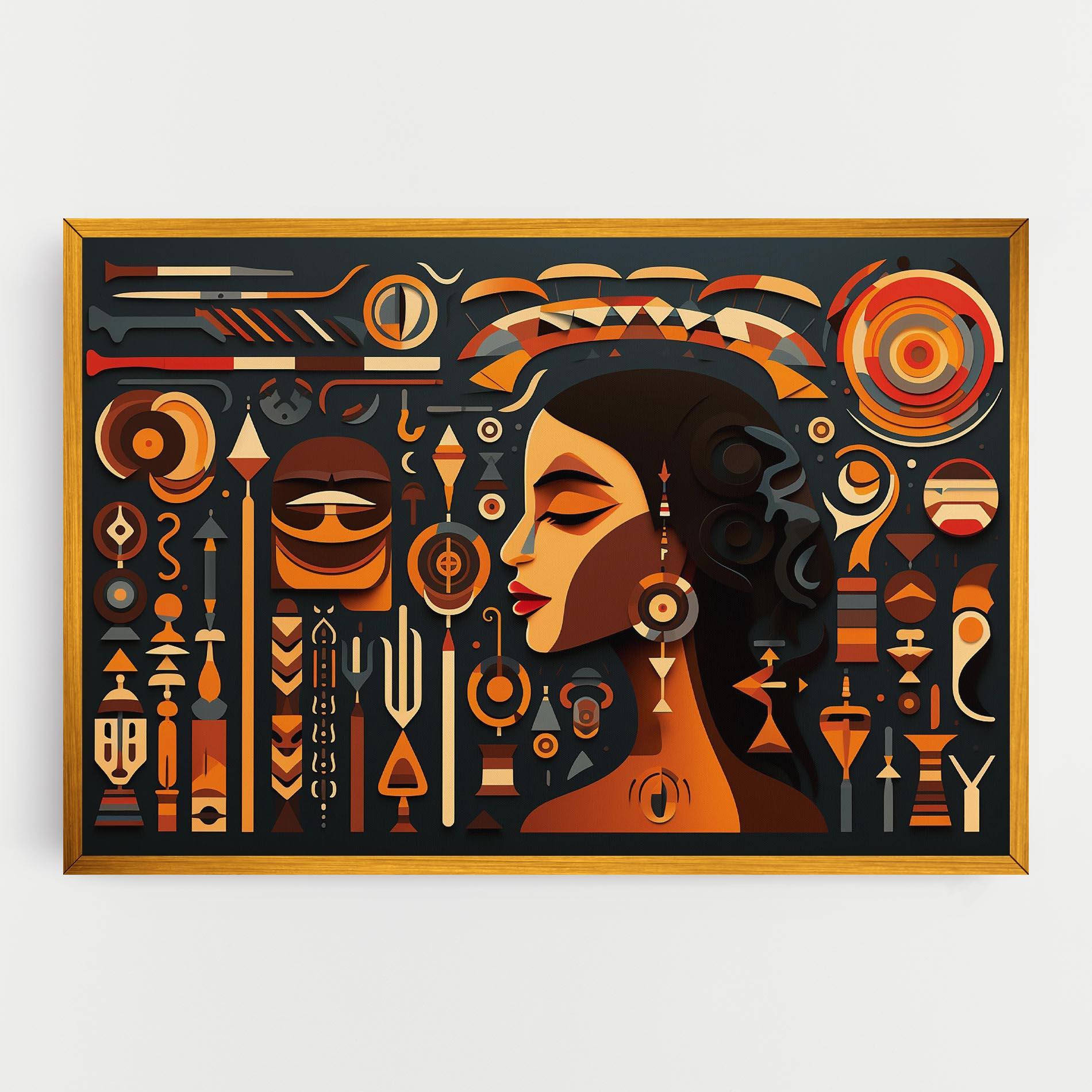 Картина на платно Old Cultural Elements mockup 0