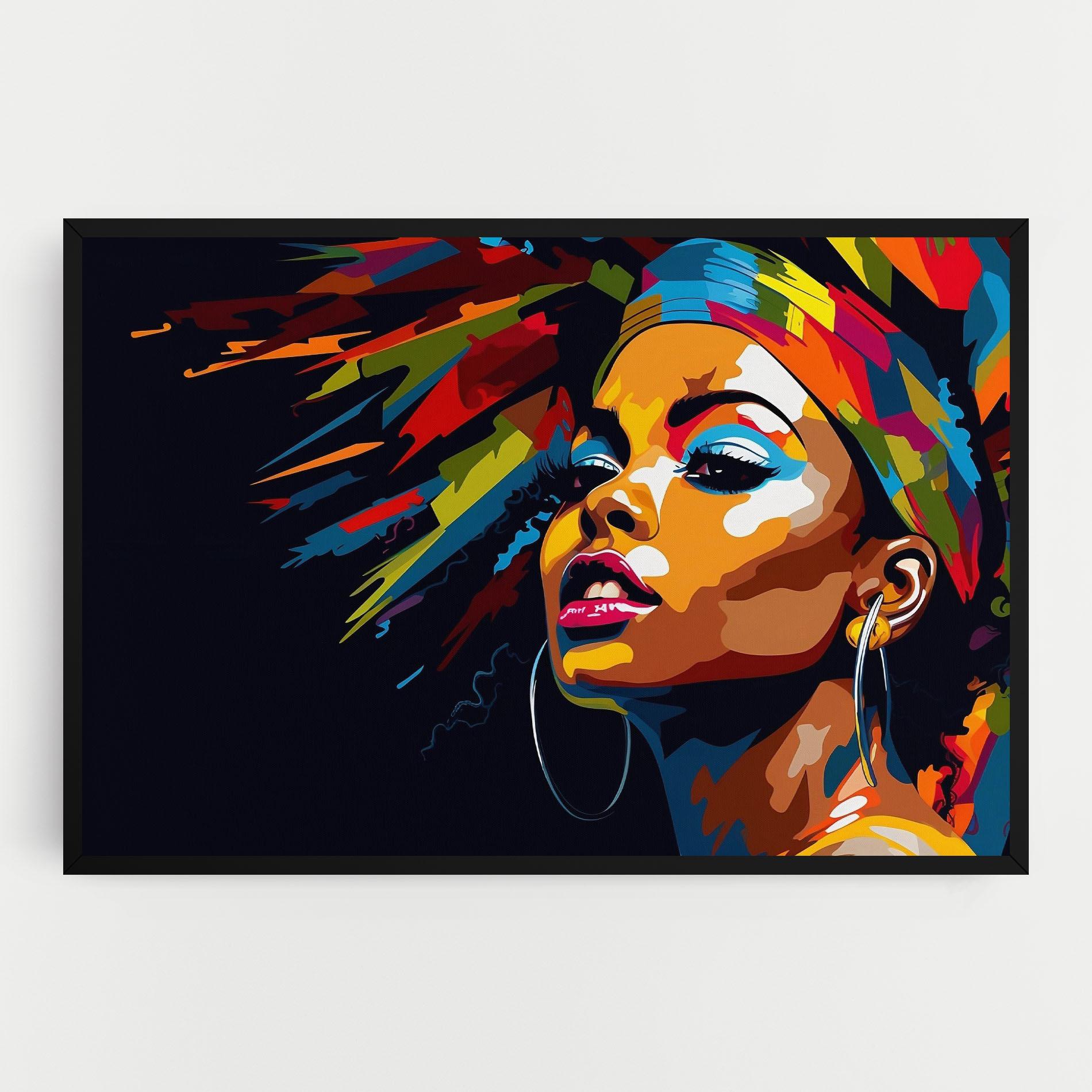 Картина на платно African Woman Portrait mockup 0