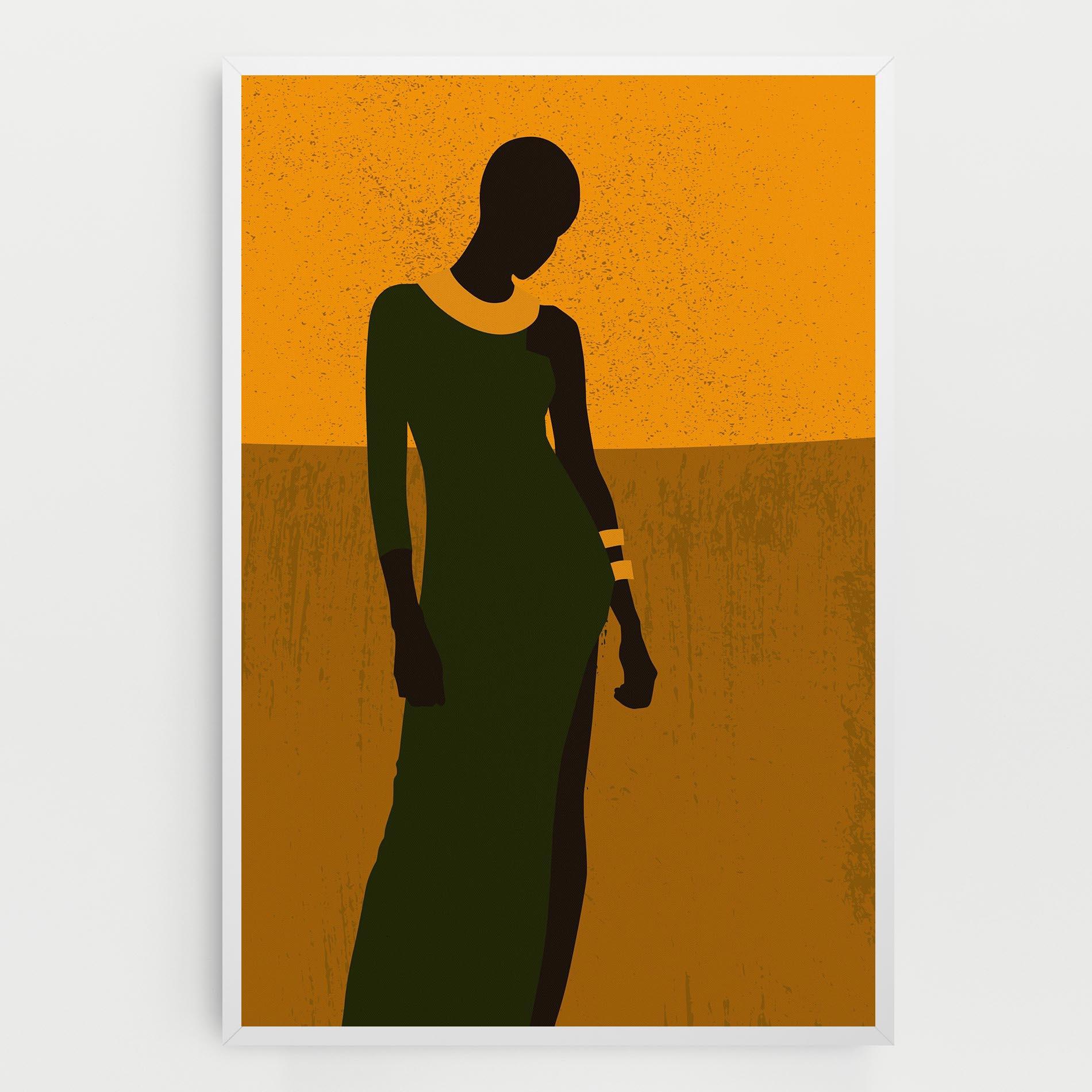 Картина на платно African Dress mockup 0