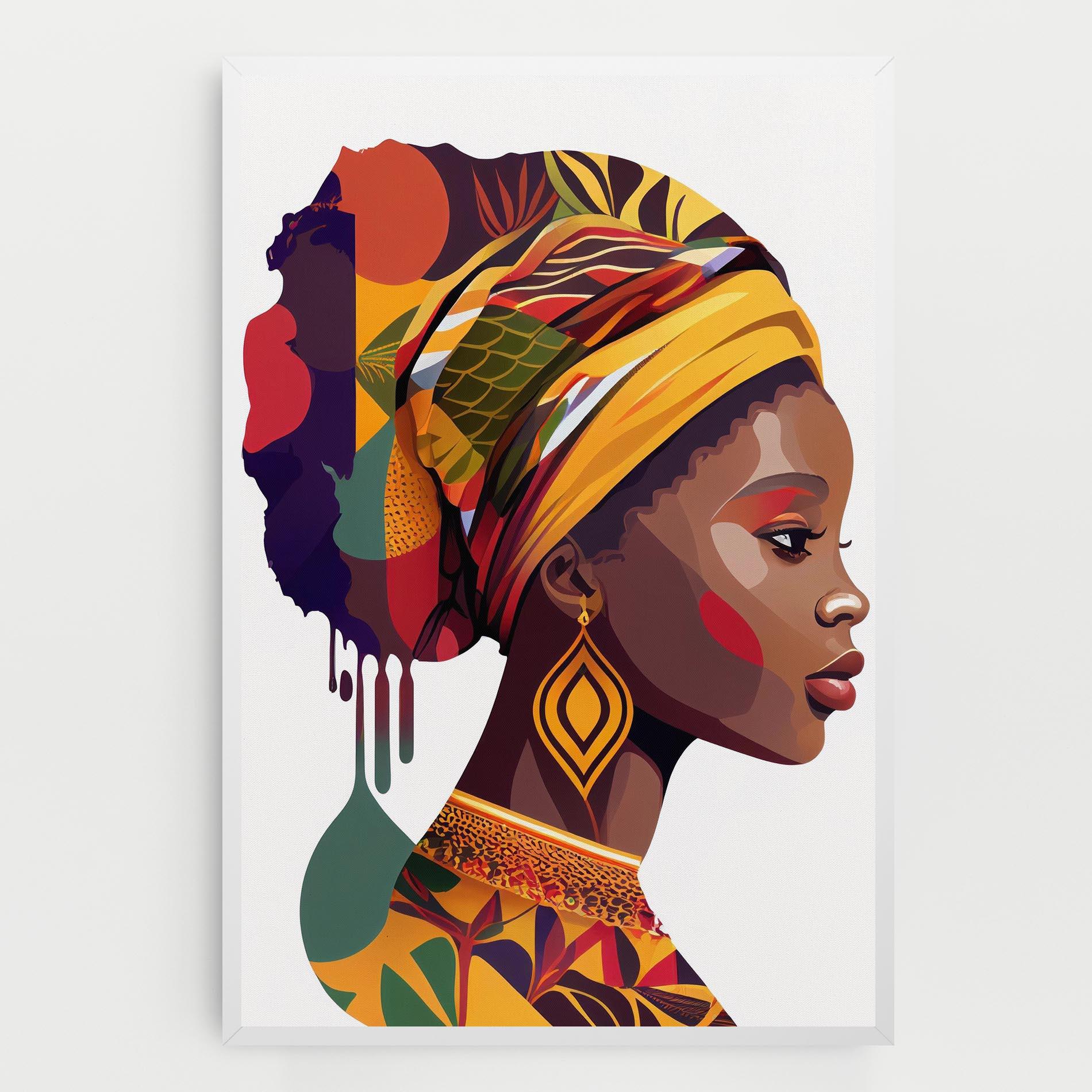 Картина на платно Colorful African mockup 0