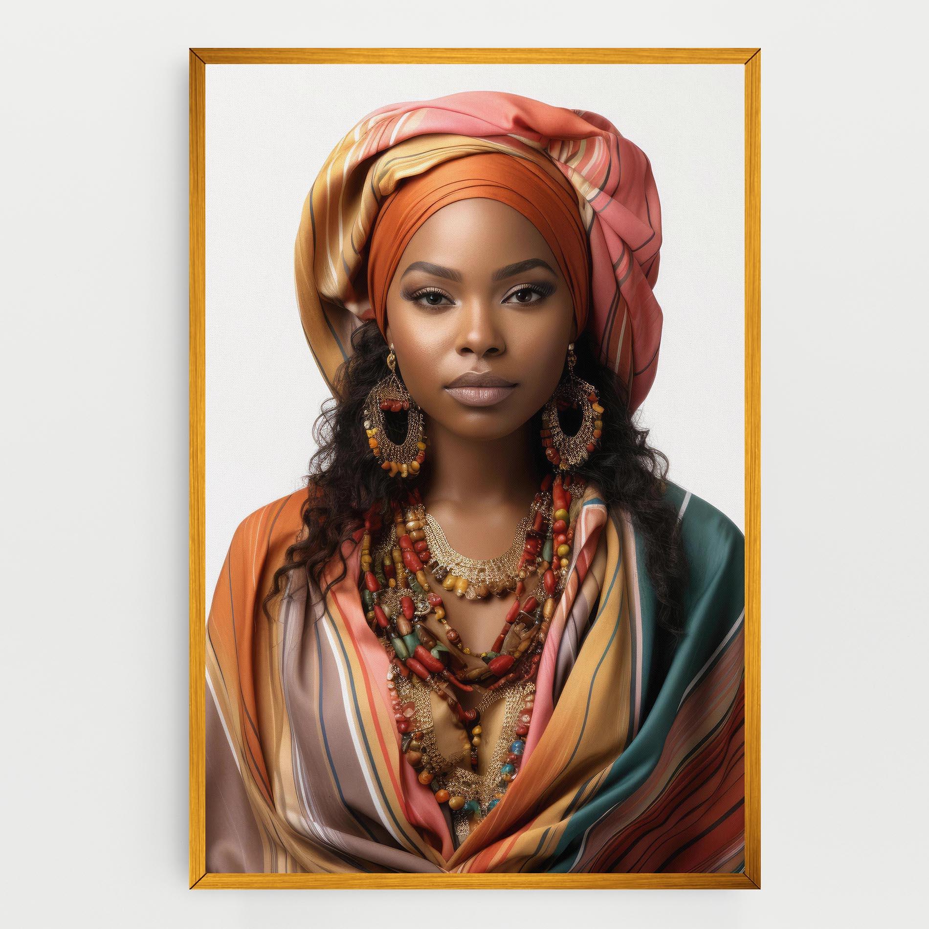 Картина на платно East African Woman mockup 0