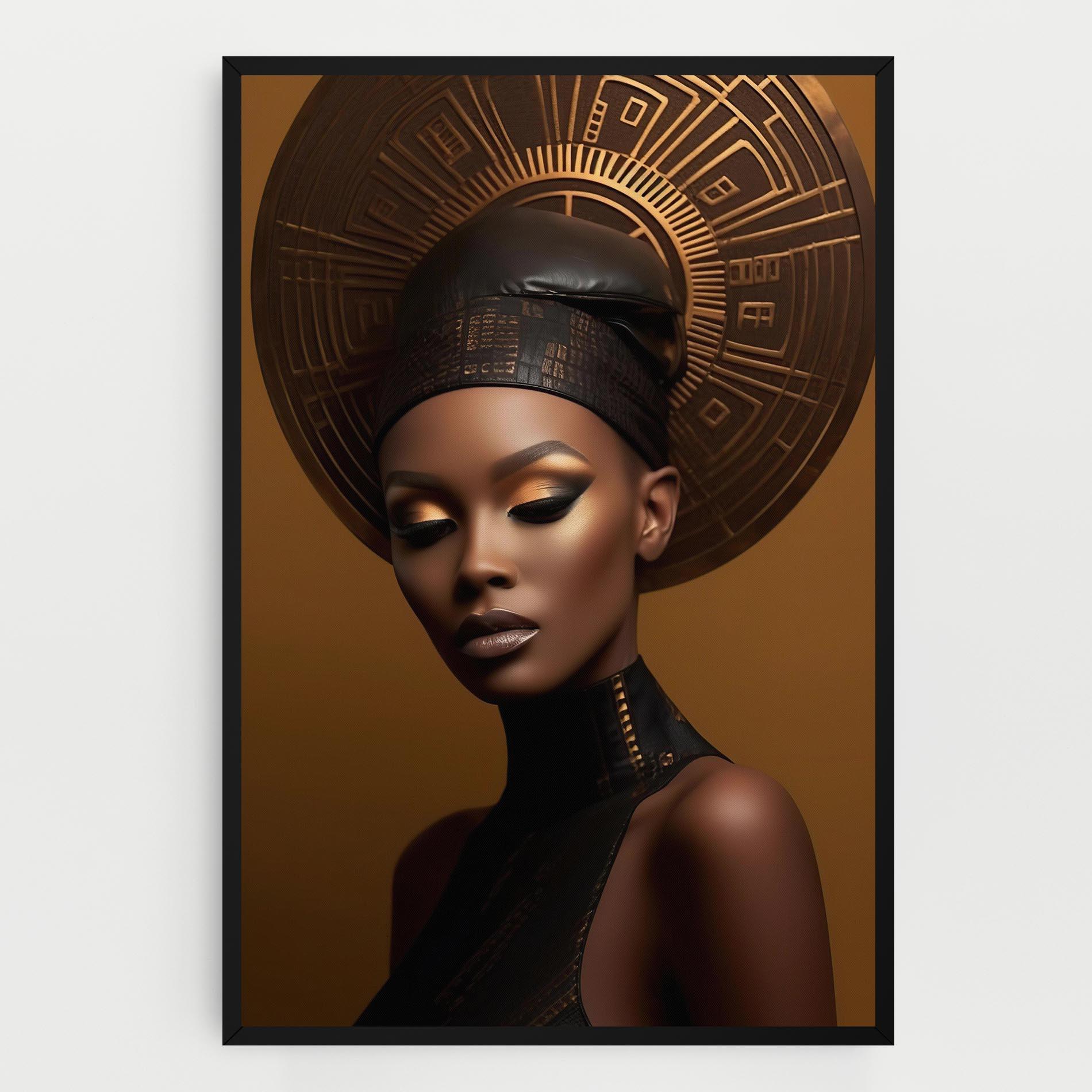 Картина на платно African Abstract Art mockup 0