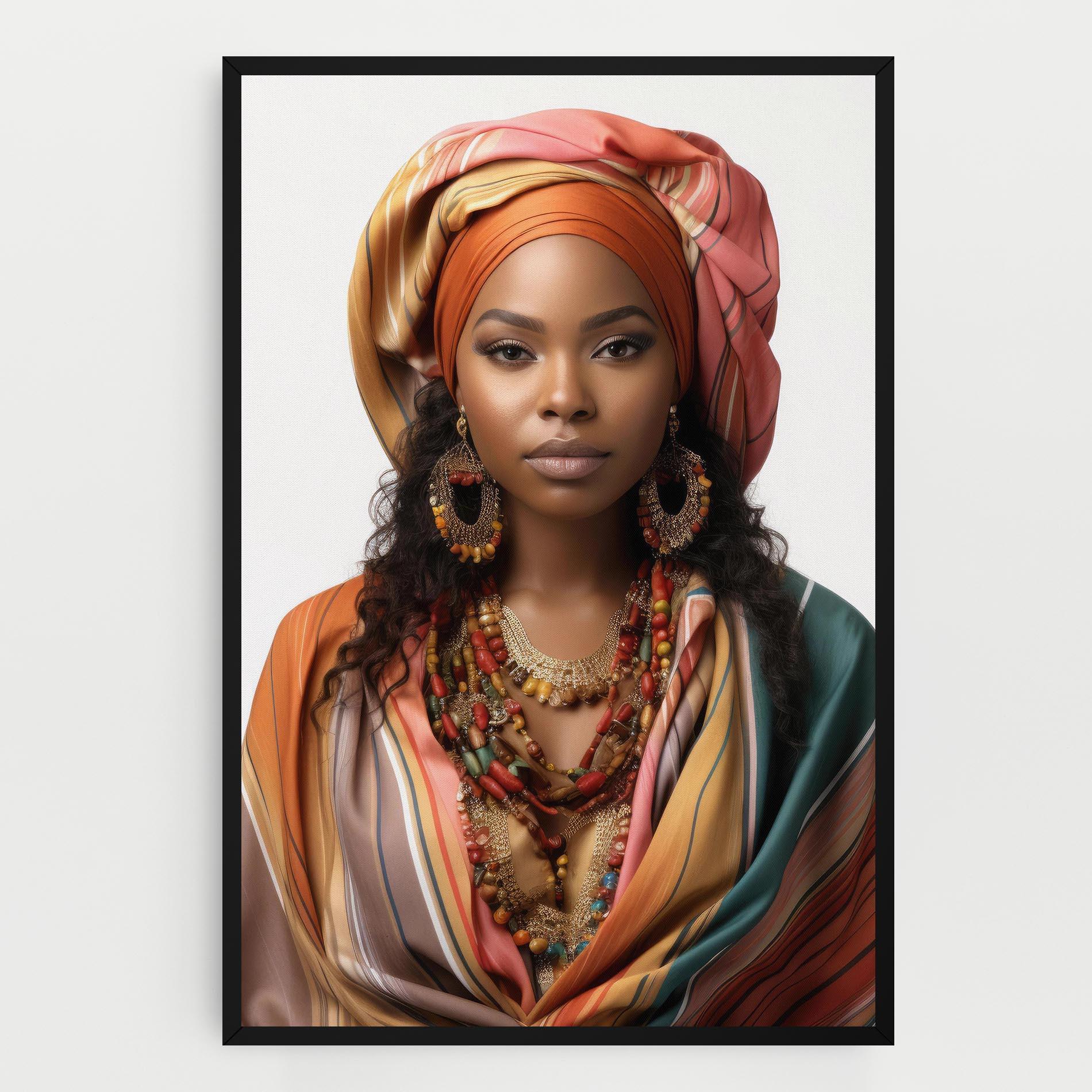 Картина на платно East African Woman mockup 0