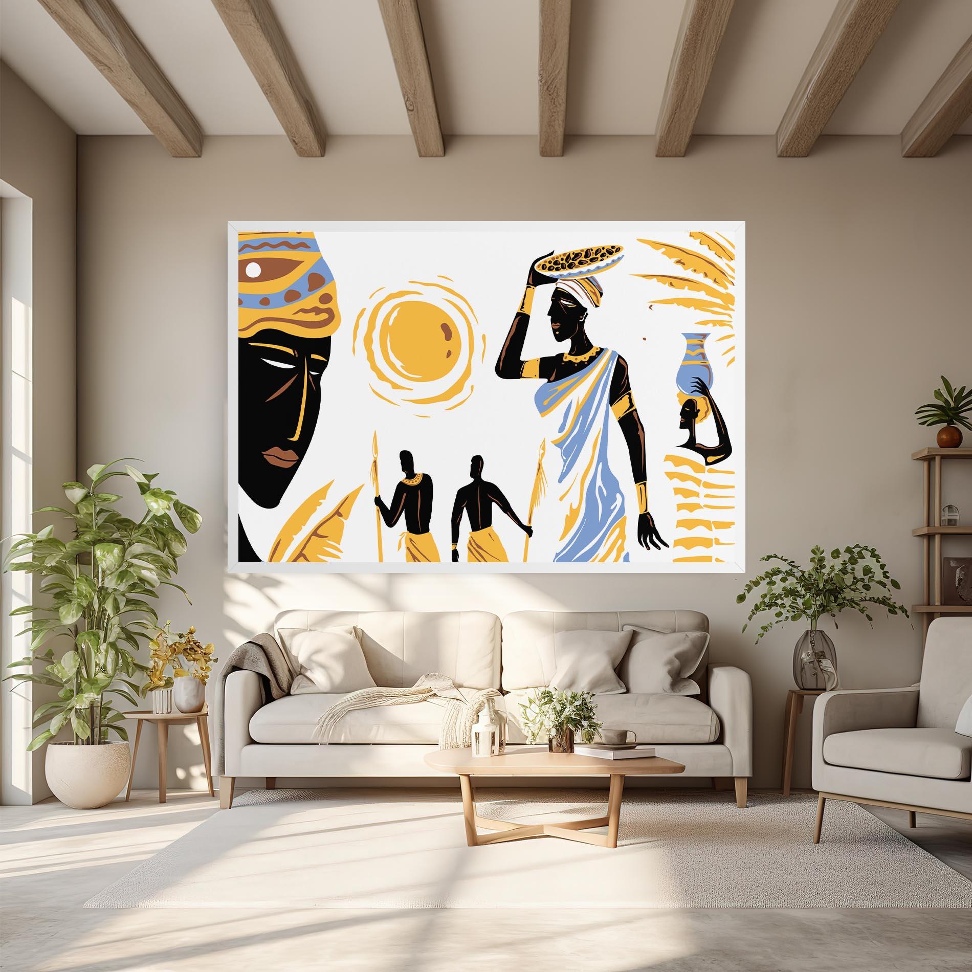 Картина на платно African Drawing mockup 6