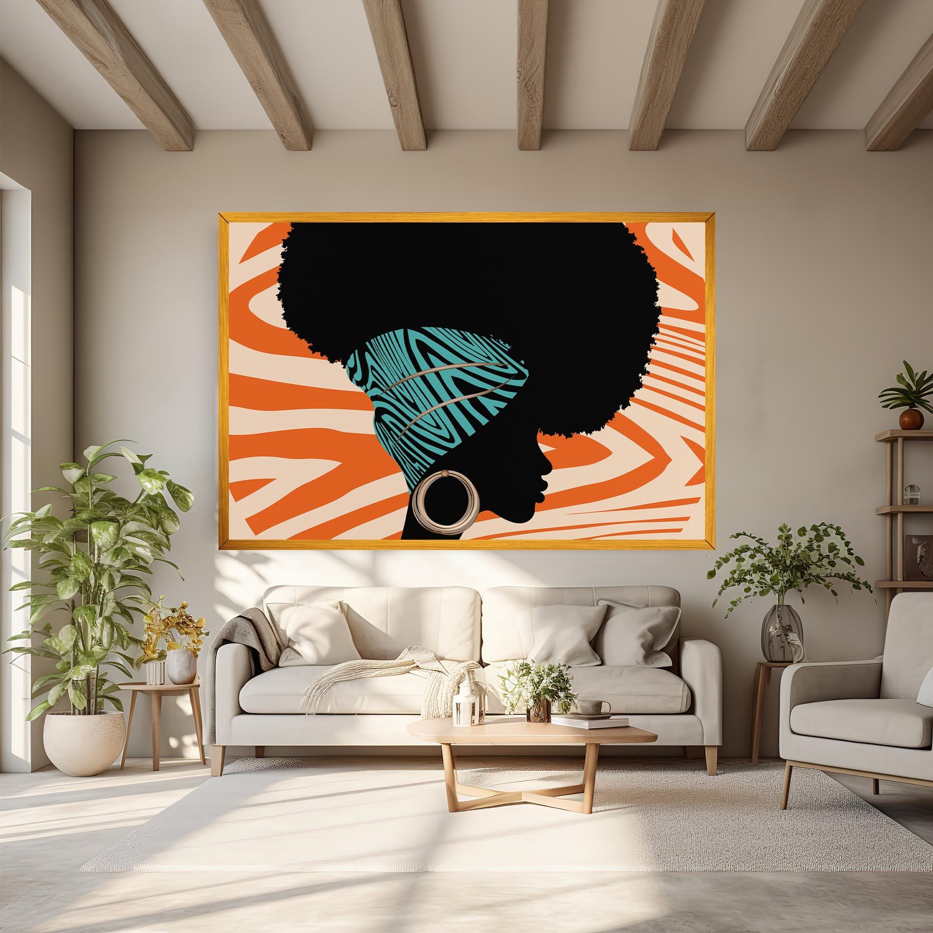 Картина на платно African Bandana mockup 6