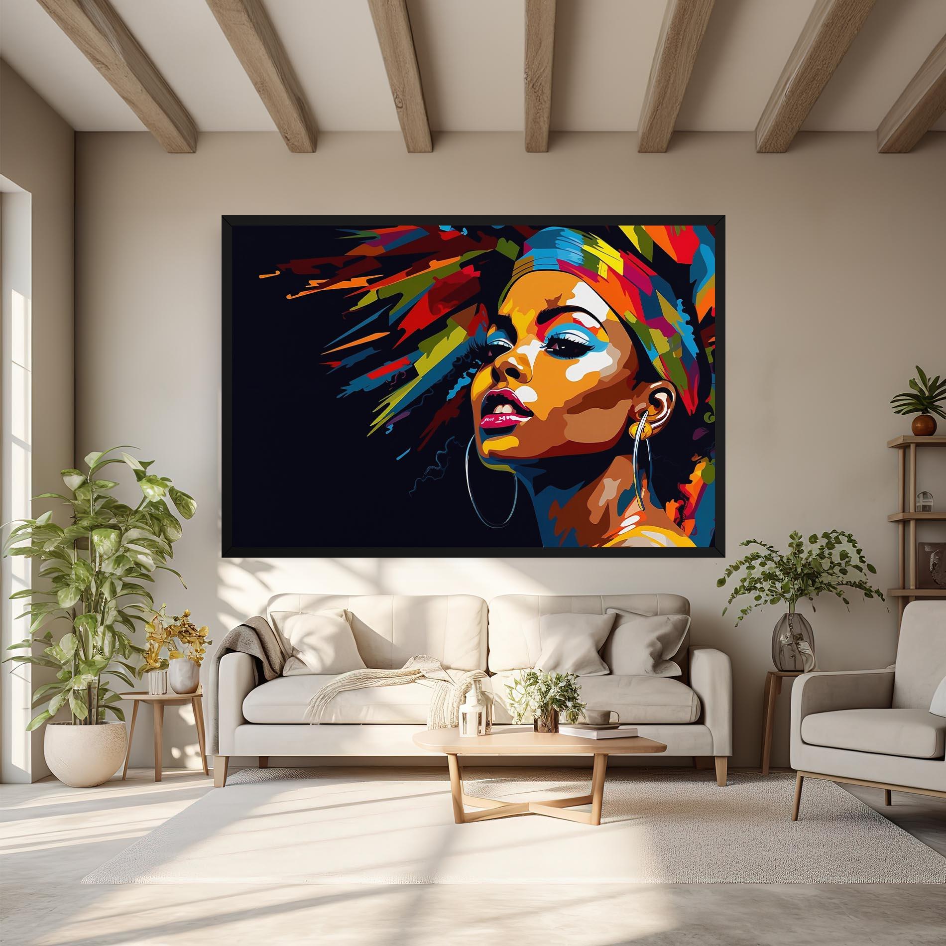 Картина на платно African Woman Portrait mockup 6