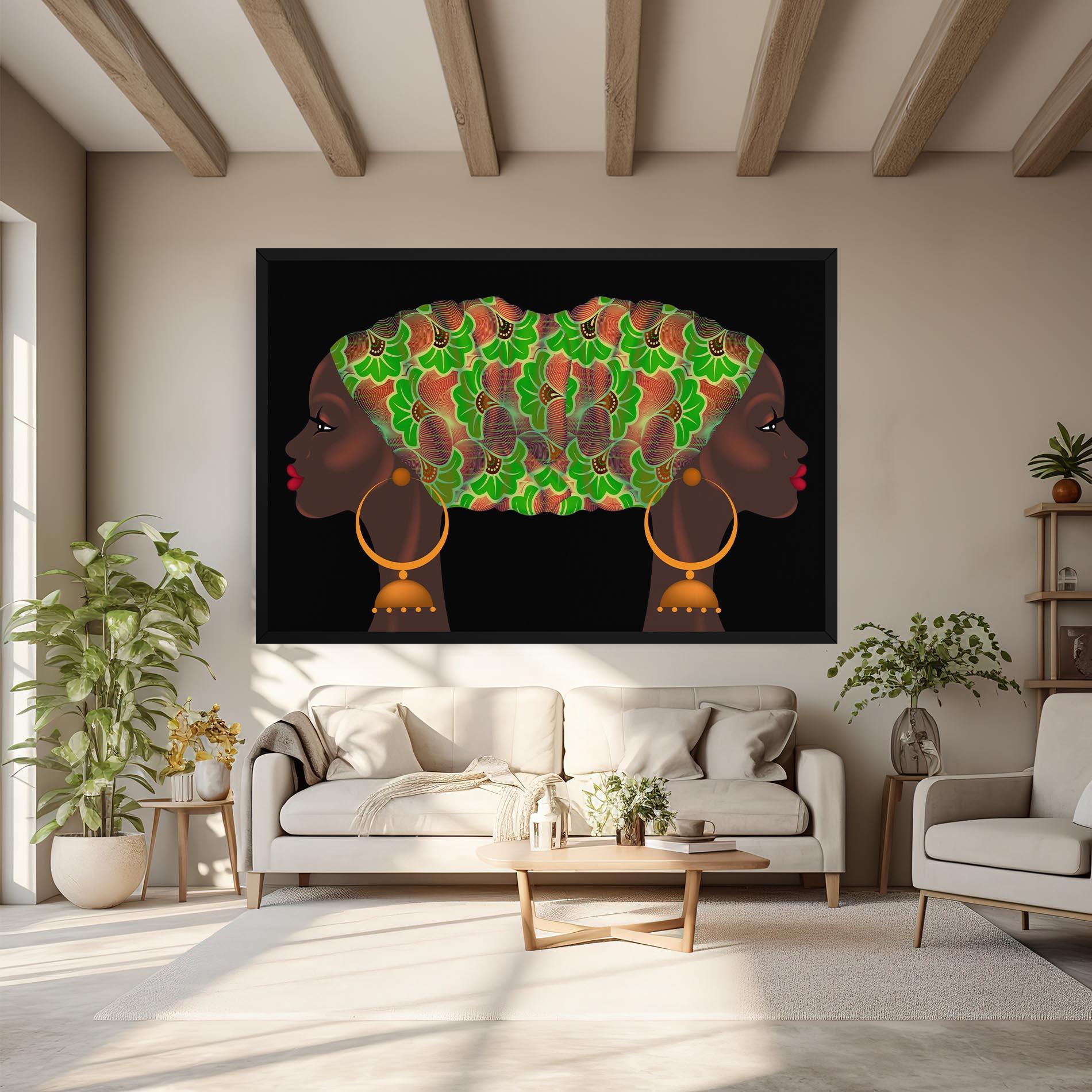 Картина на платно Ankara Headwrap mockup 6