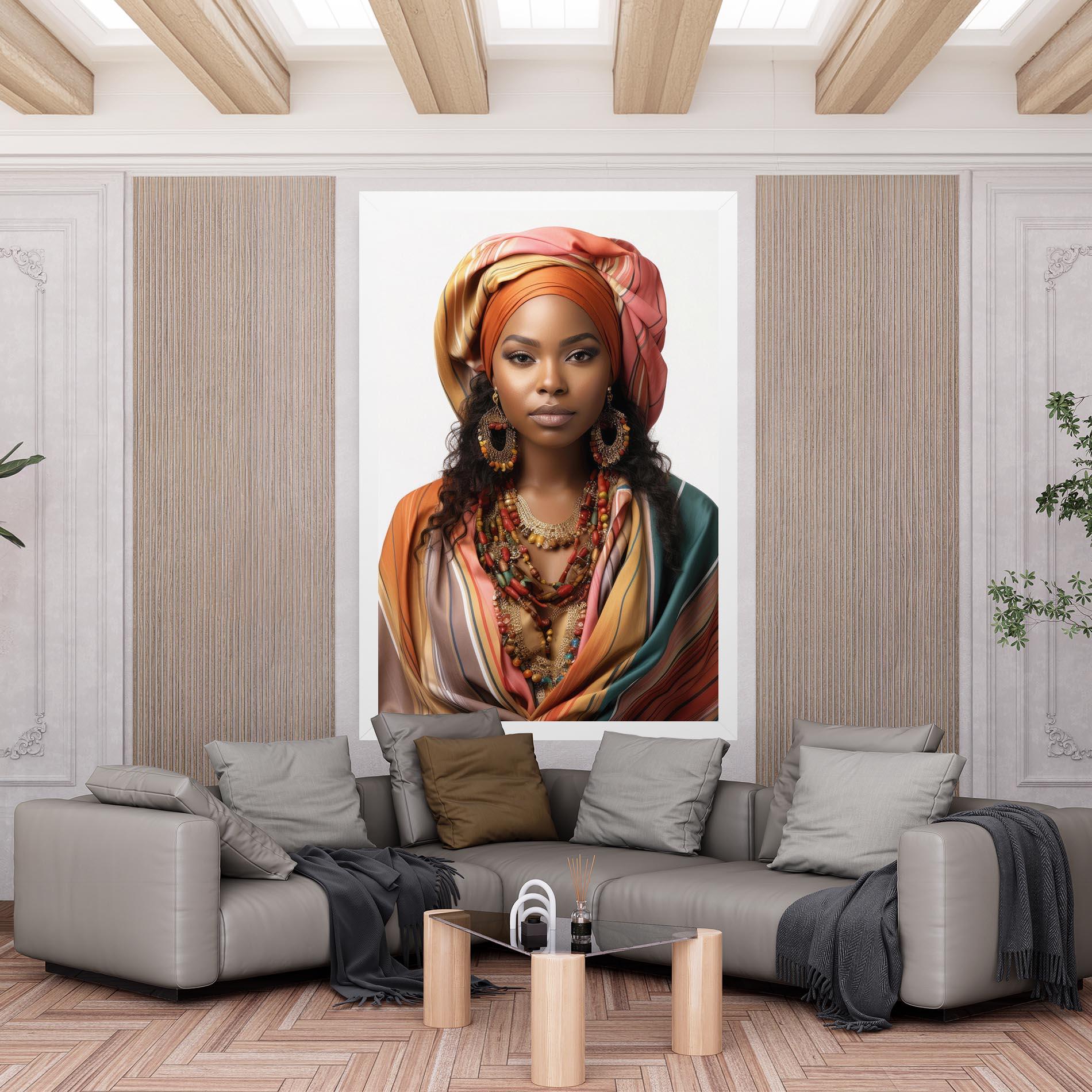 Картина на платно East African Woman mockup 6