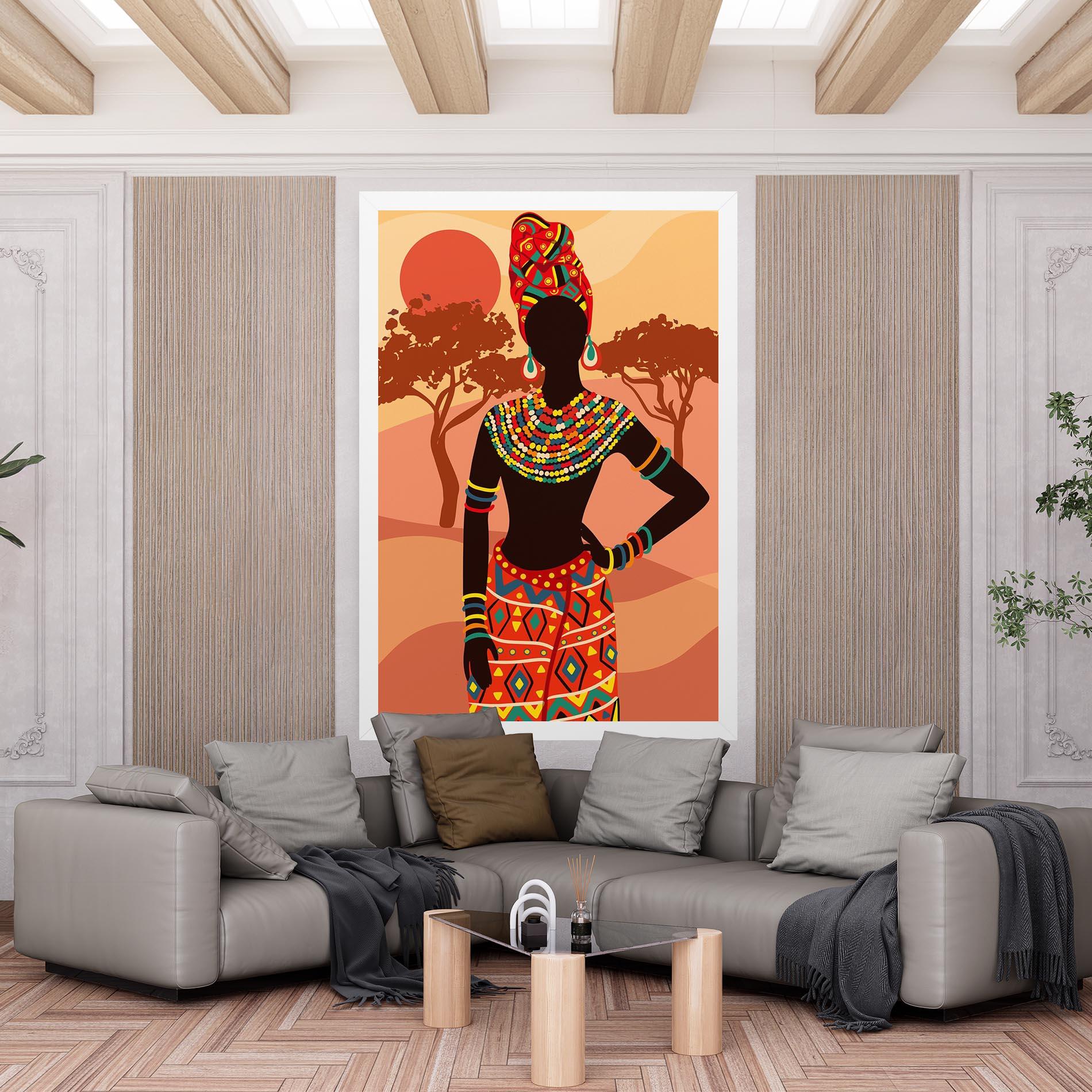 Картина на платно Ethnic African Color mockup 6
