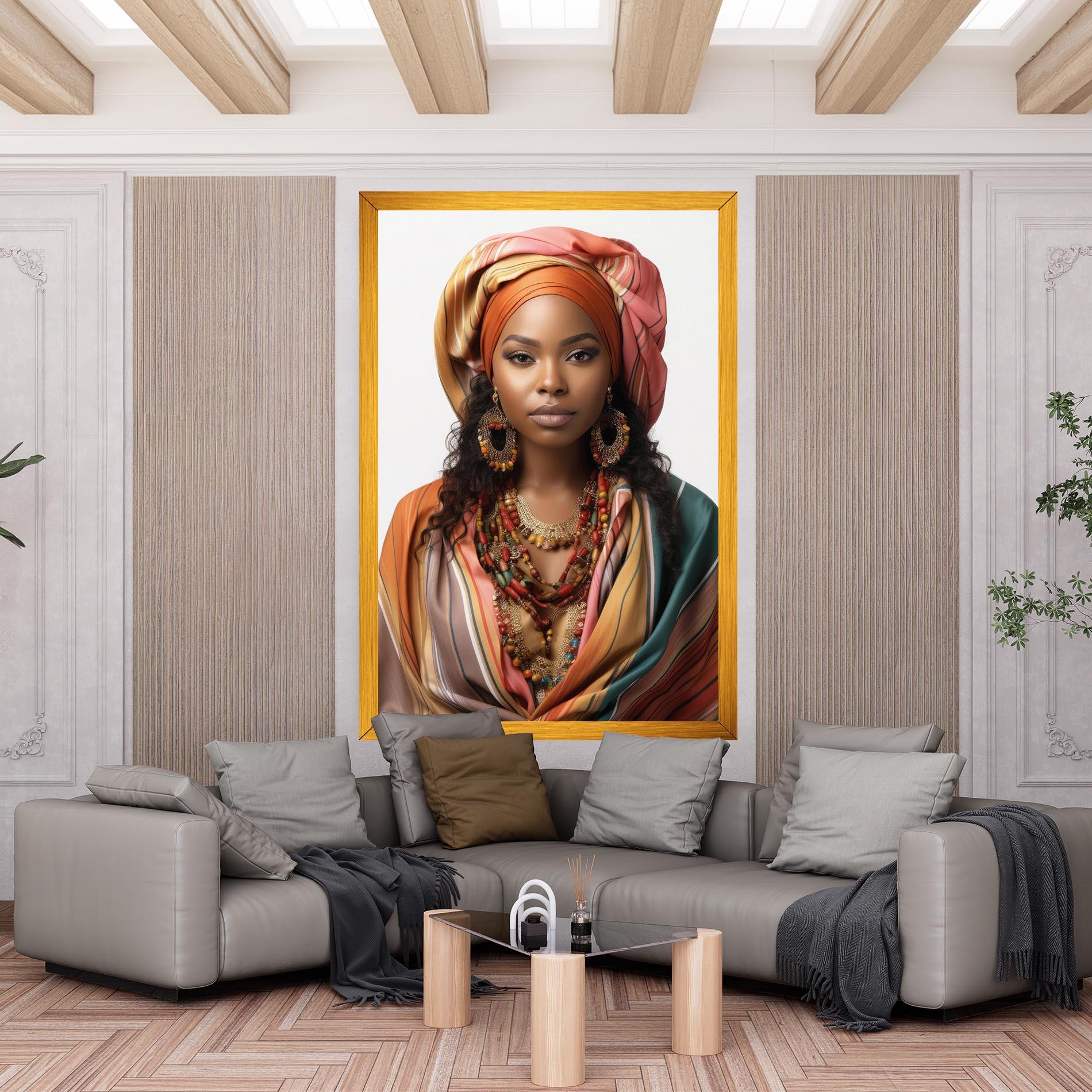 Картина на платно East African Woman mockup 6