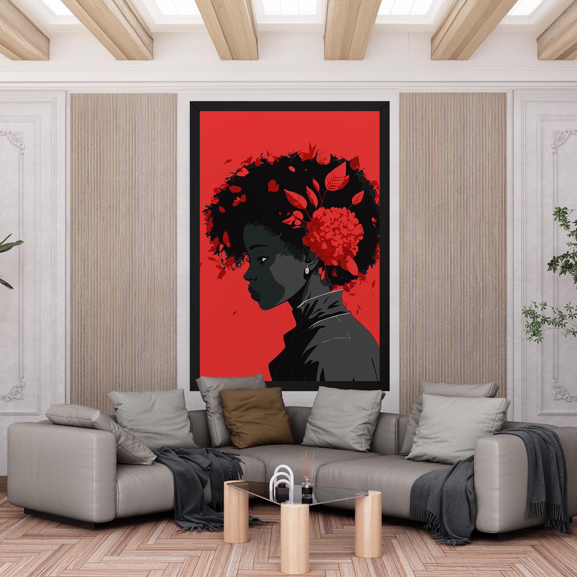 African Red Flower mockup 6