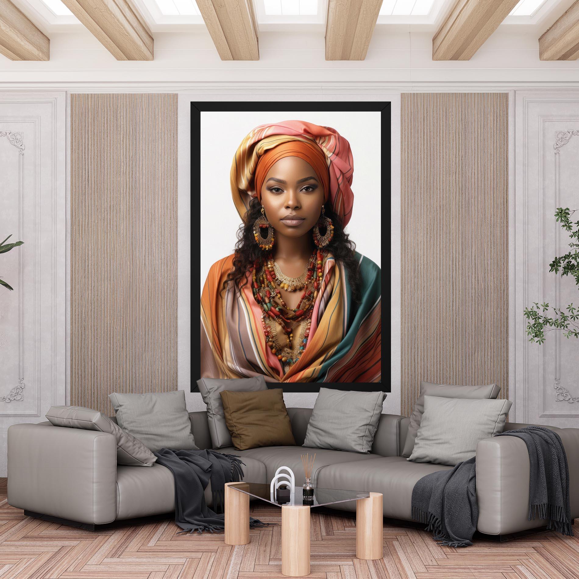 Картина на платно East African Woman mockup 6