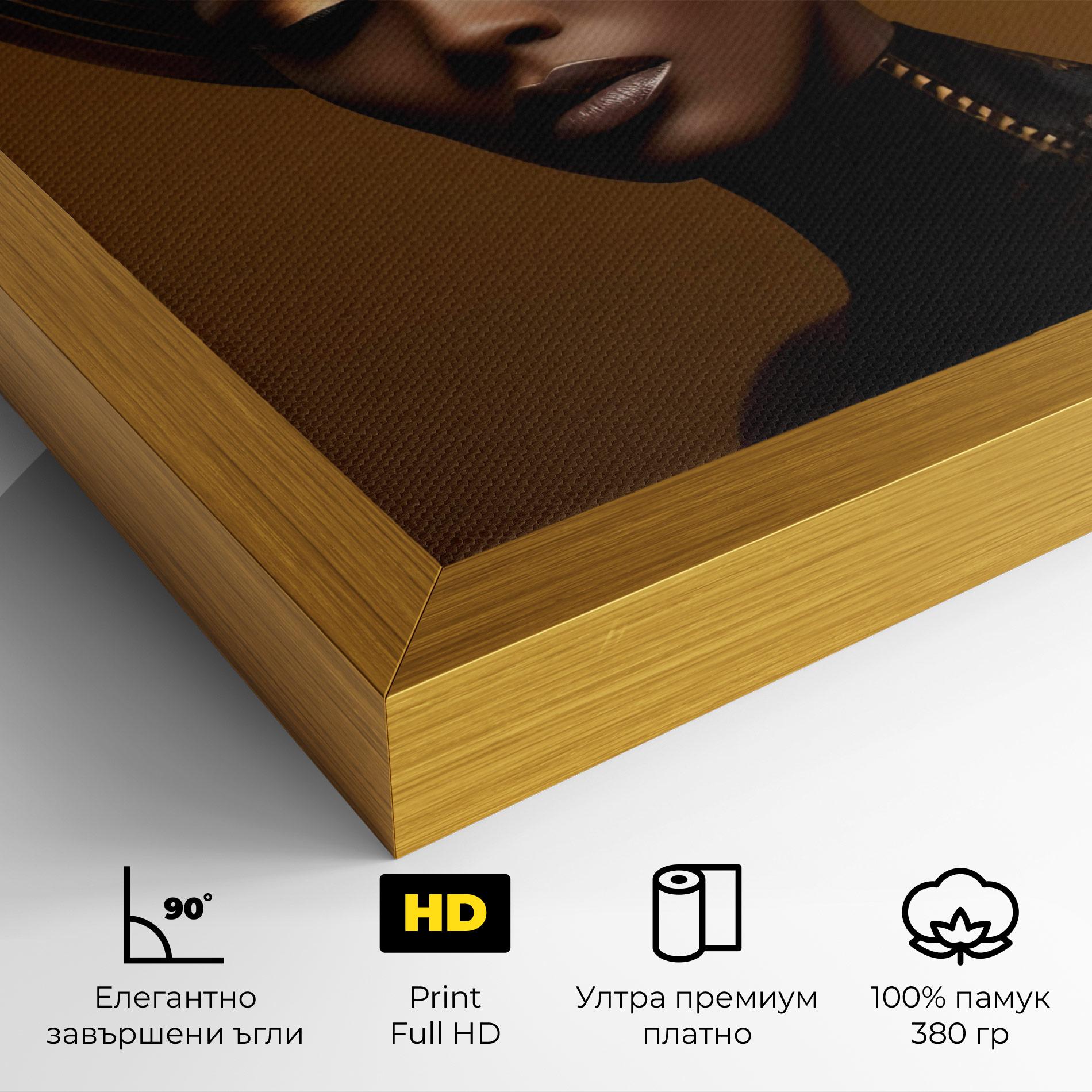 Картина на платно African Abstract Art mockup 4