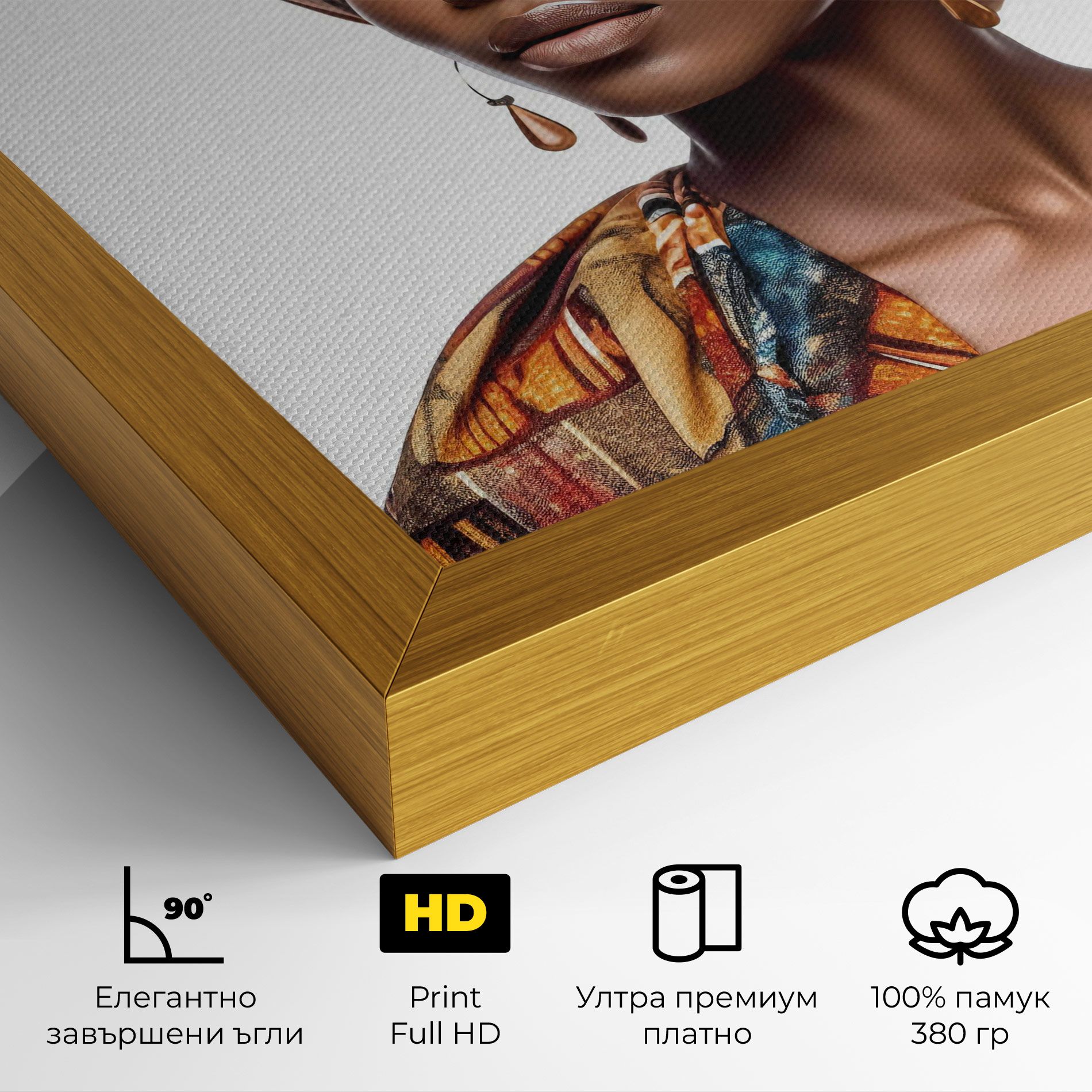 African Woman Turban mockup 4