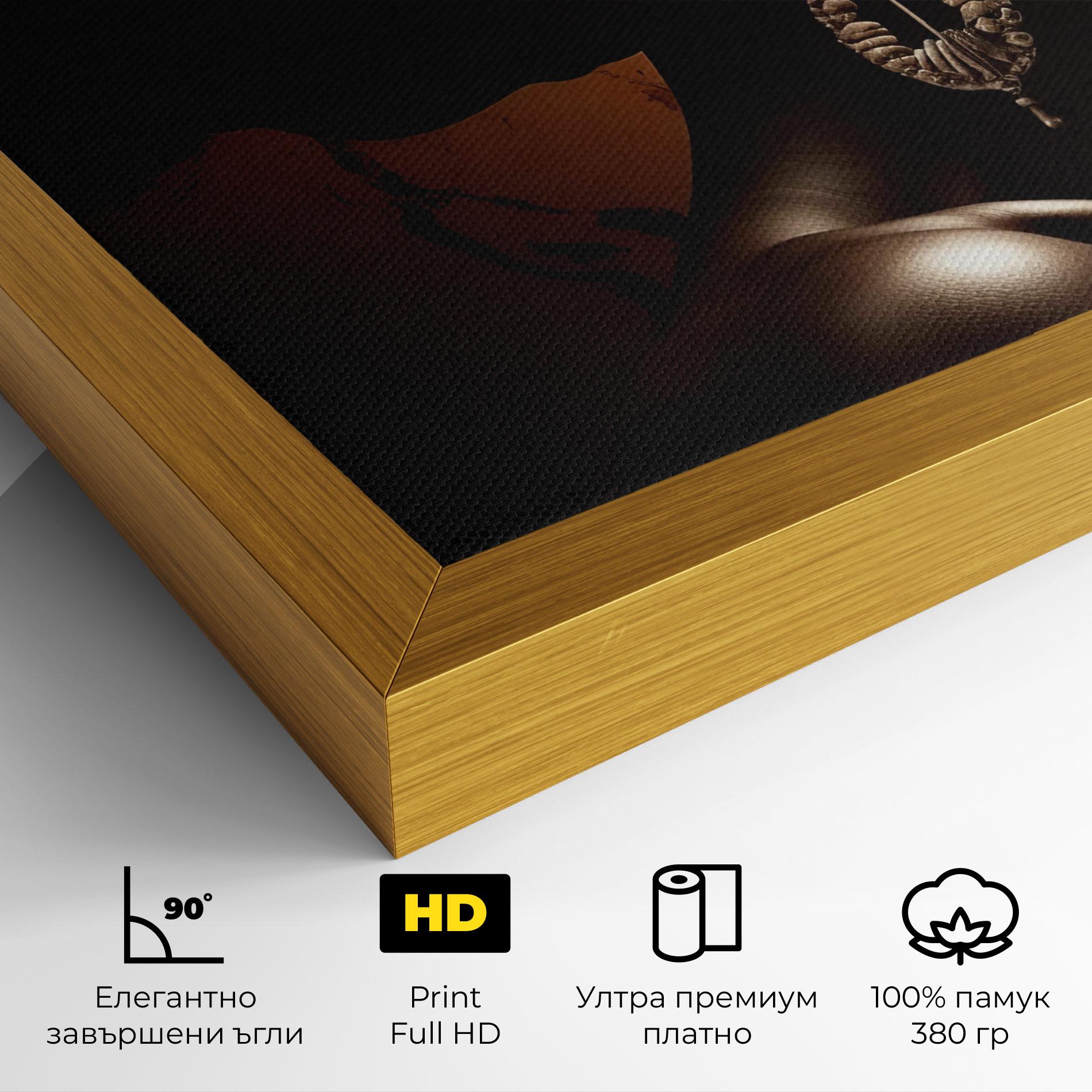 Картина на платно Interesting African Earrings mockup 4