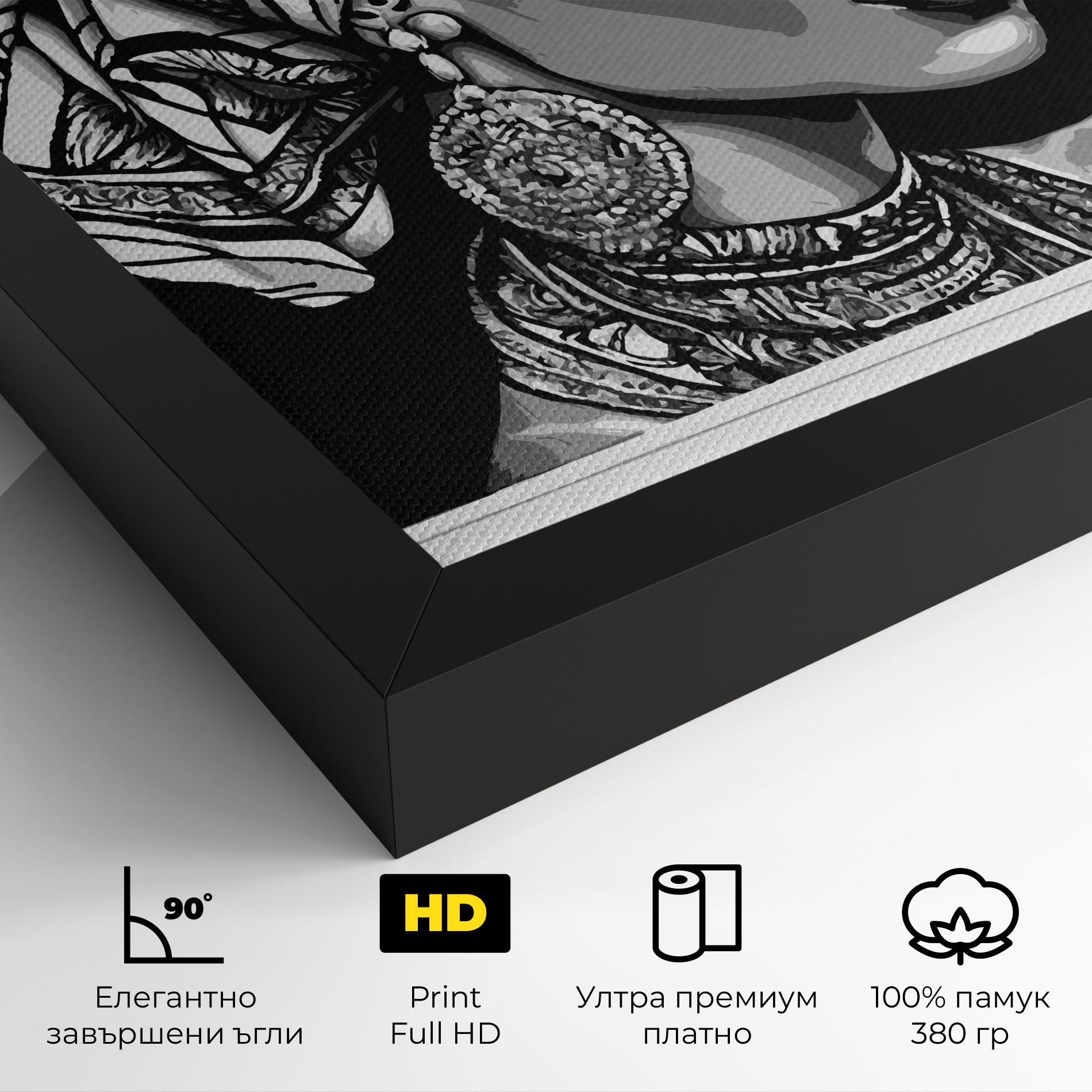 Картина на платно Beautiful African Lady mockup 4