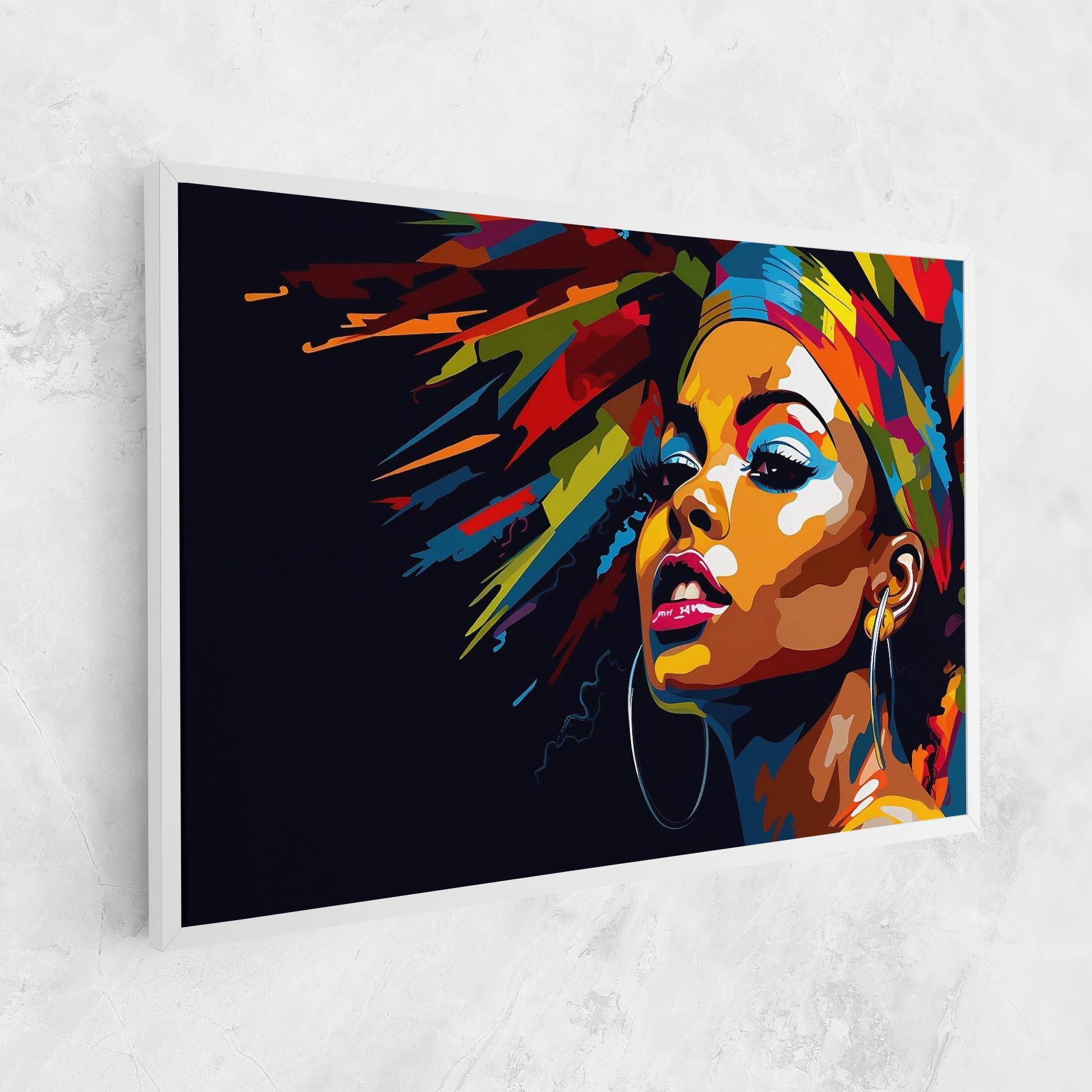 Картина на платно African Woman Portrait mockup 1