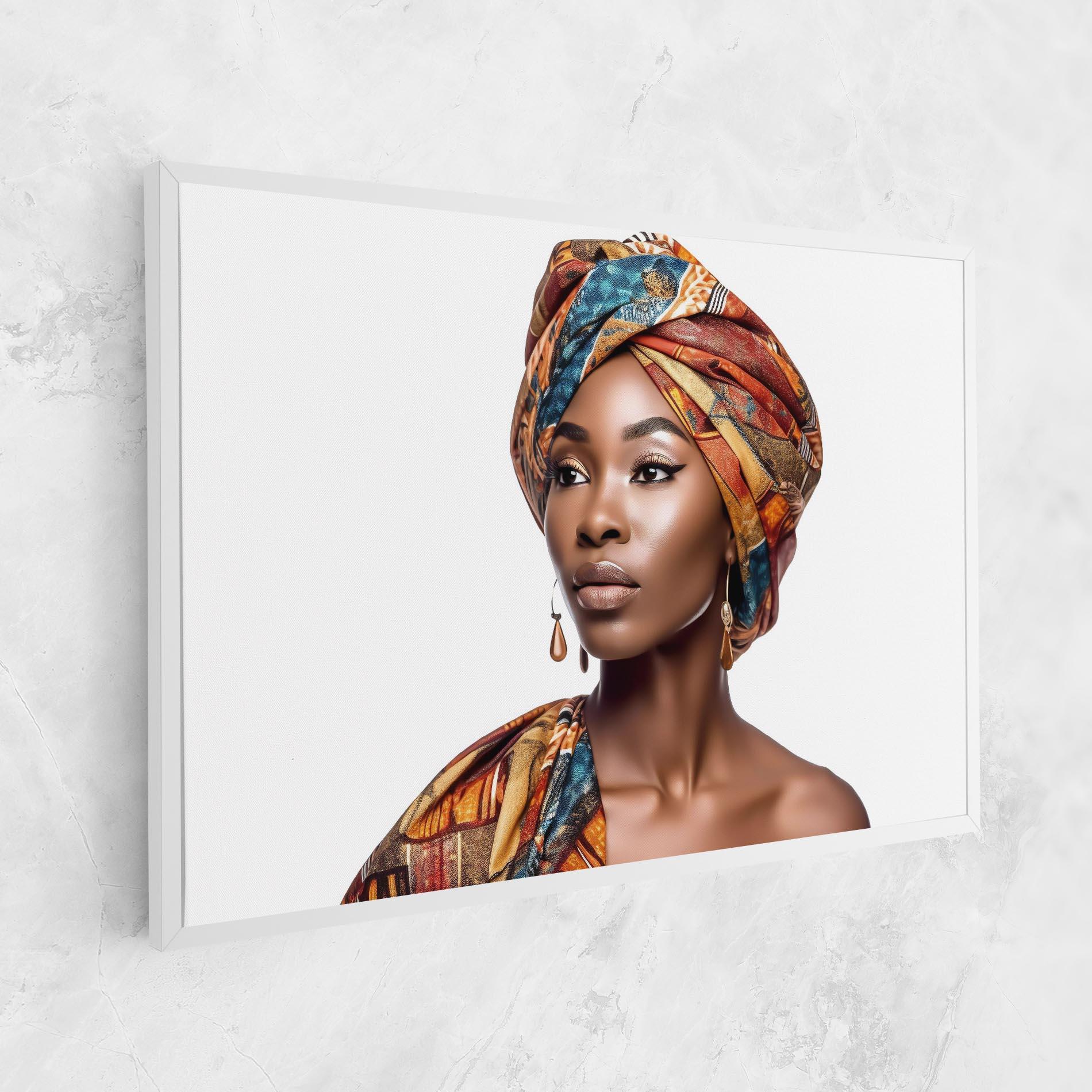 Картина на платно African Woman Turban mockup 1