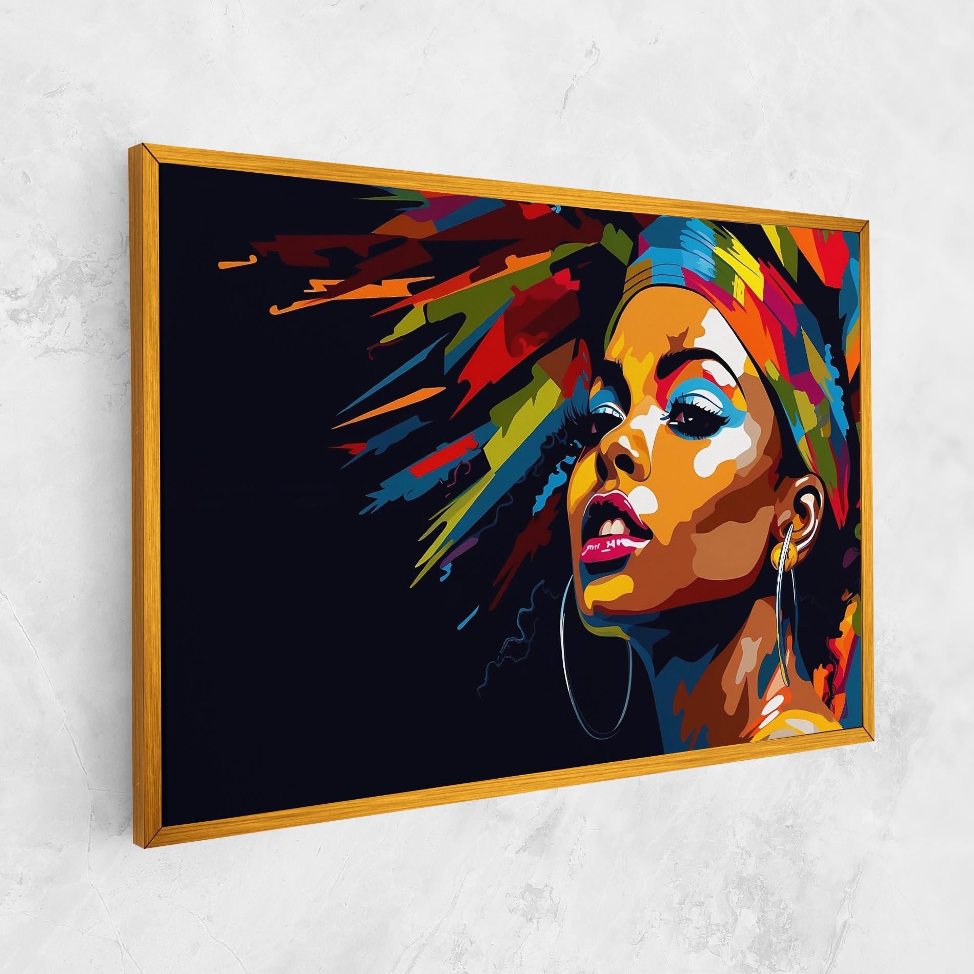 Картина на платно African Woman Portrait mockup 1