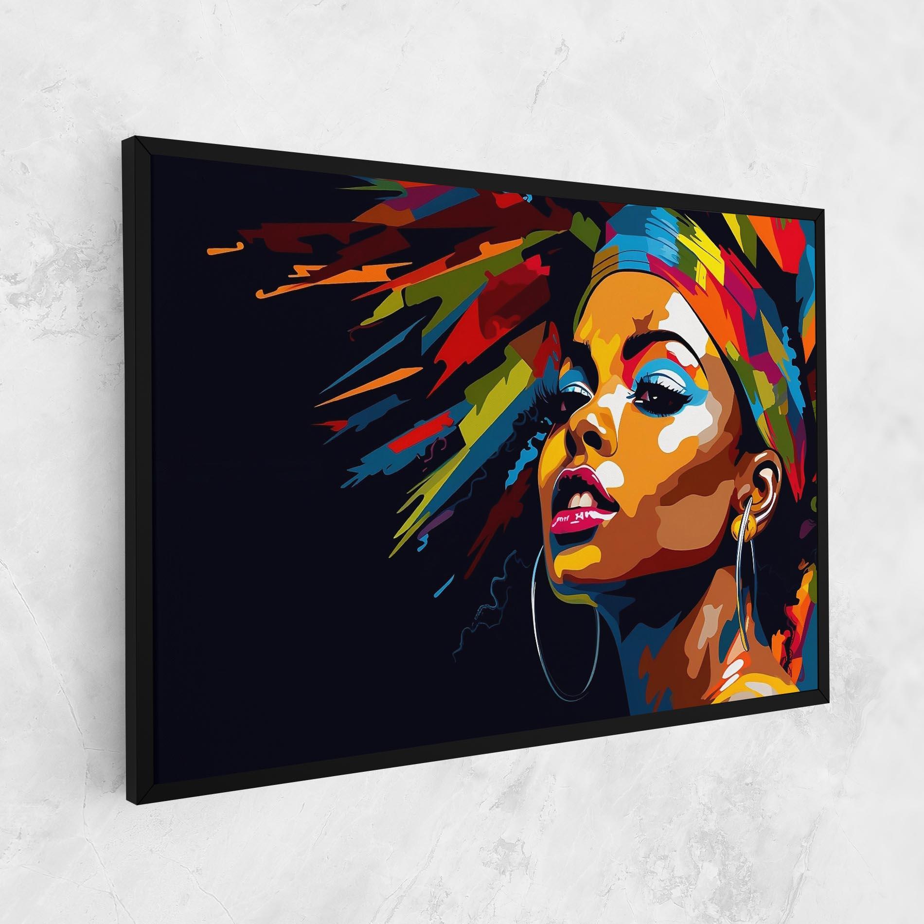 Картина на платно African Woman Portrait mockup 1