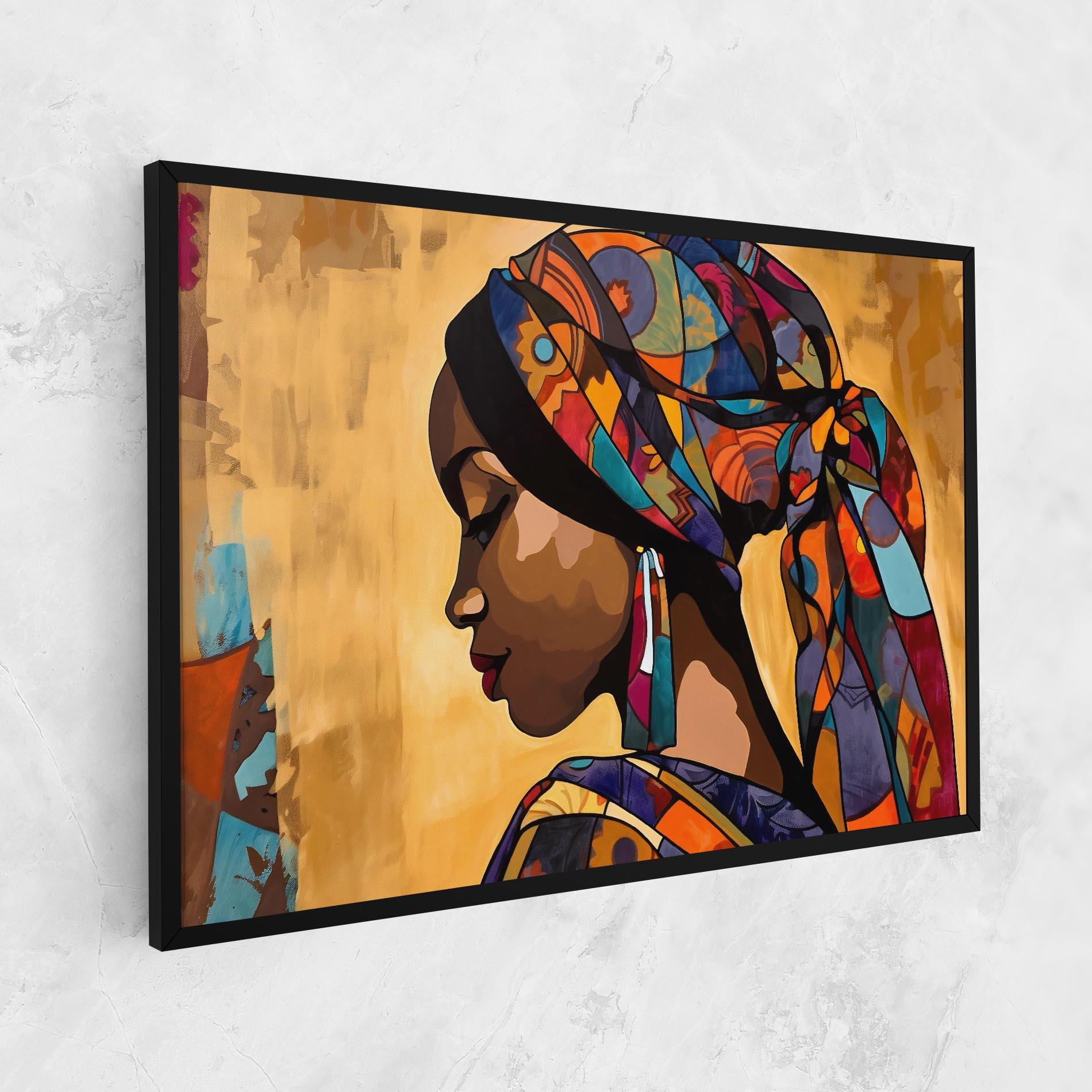 Картина на платно Headscarf Pretty Woman mockup 1