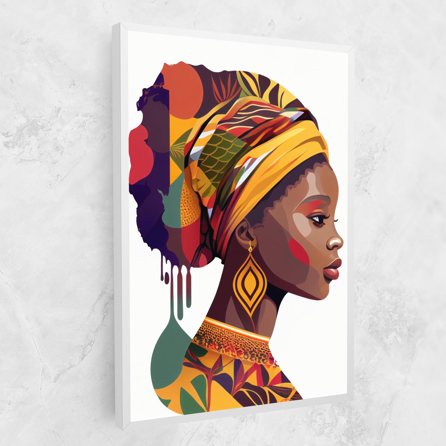Картина на платно Colorful African mockup 1