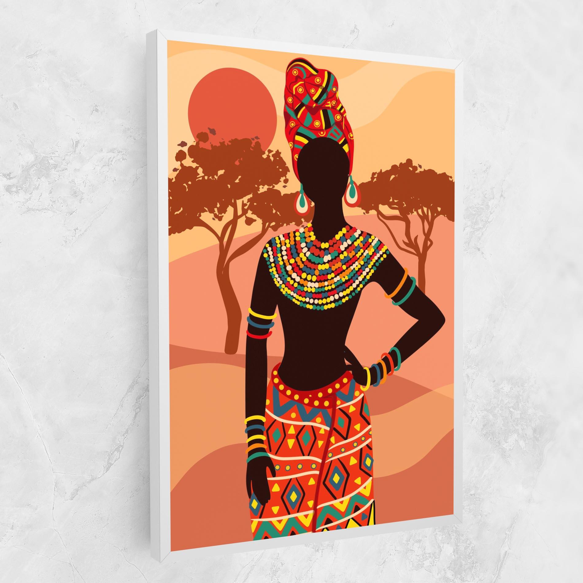 Картина на платно Ethnic African Color mockup 1
