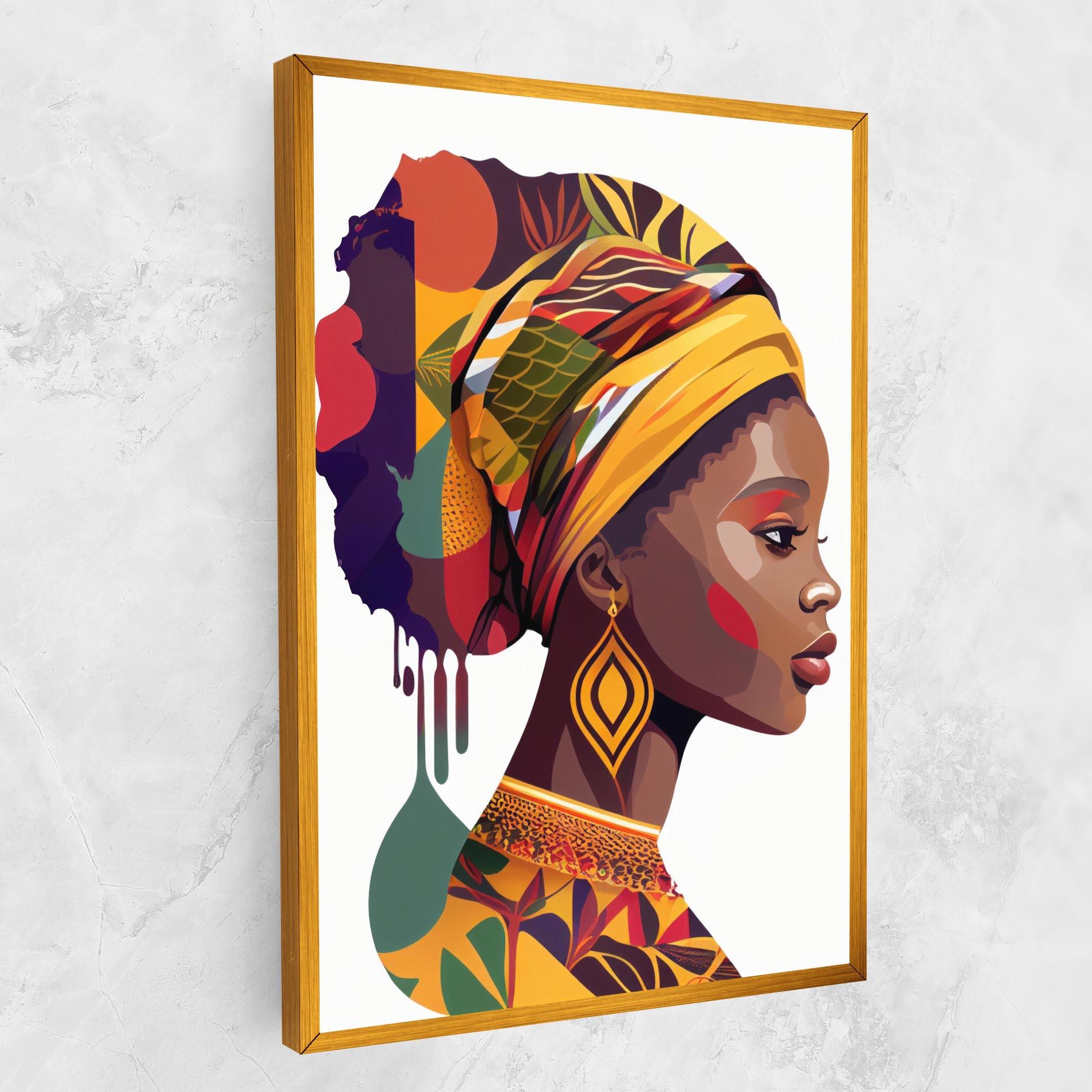 Картина на платно Colorful African mockup 1