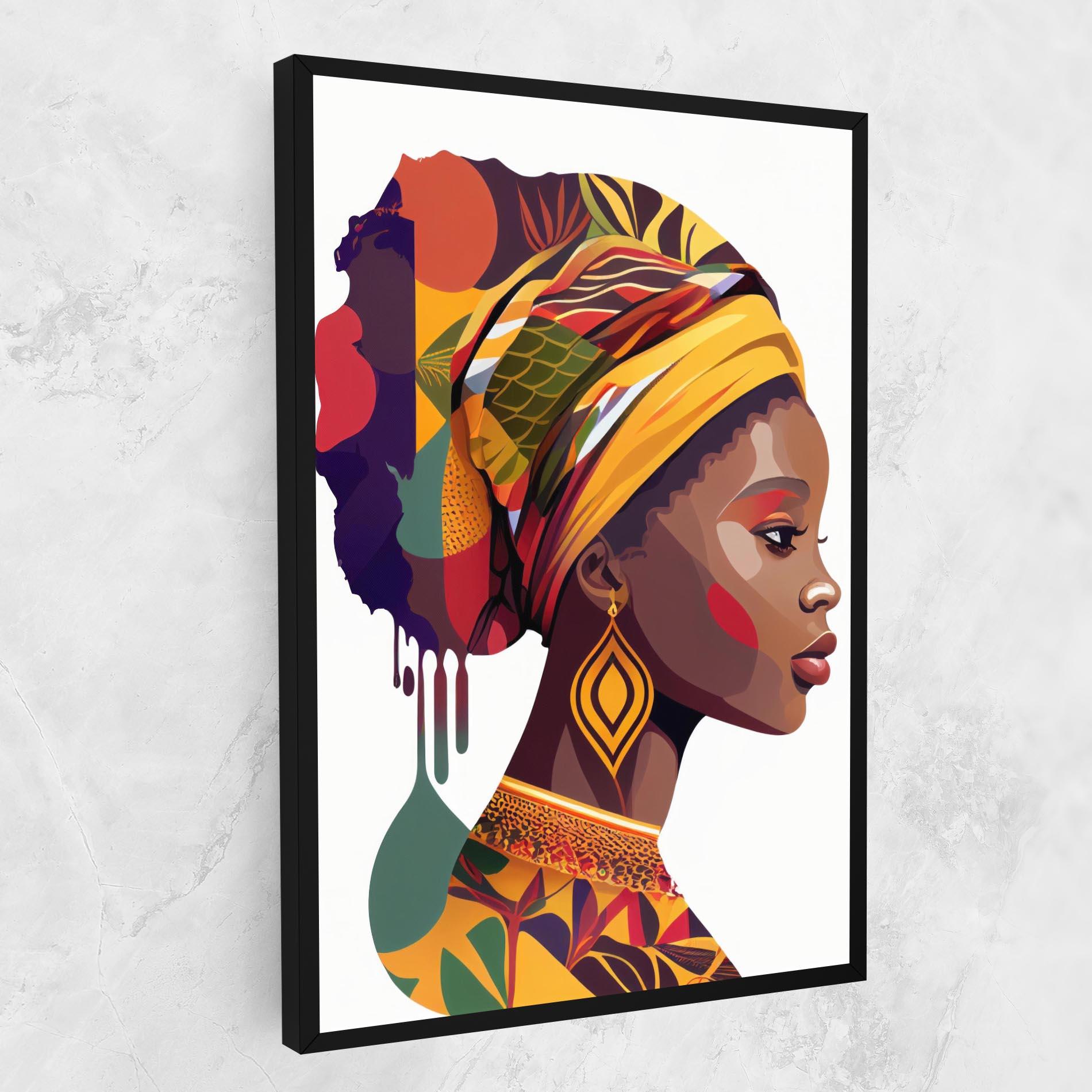 Картина на платно Colorful African mockup 1