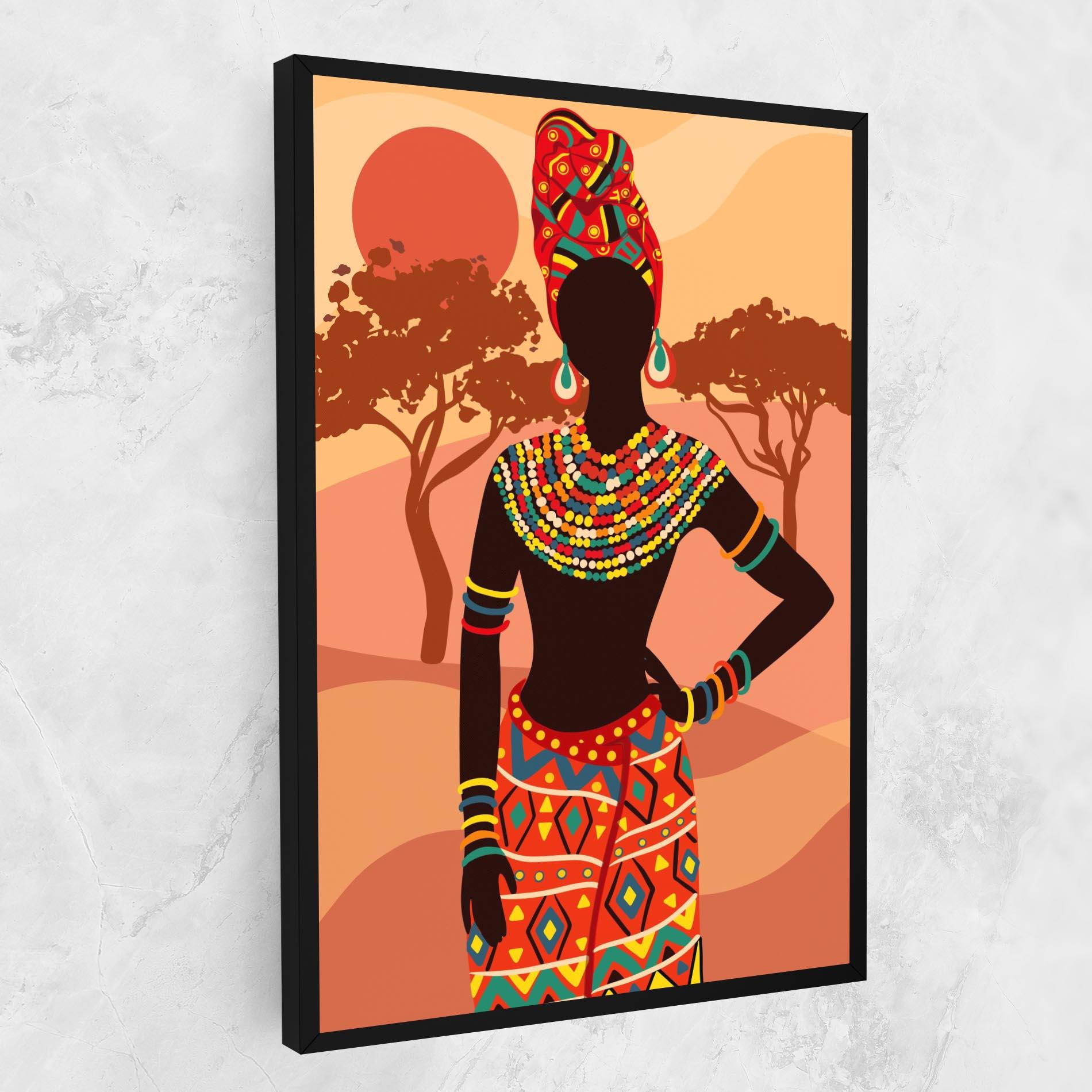 Картина на платно Ethnic African Color mockup 1