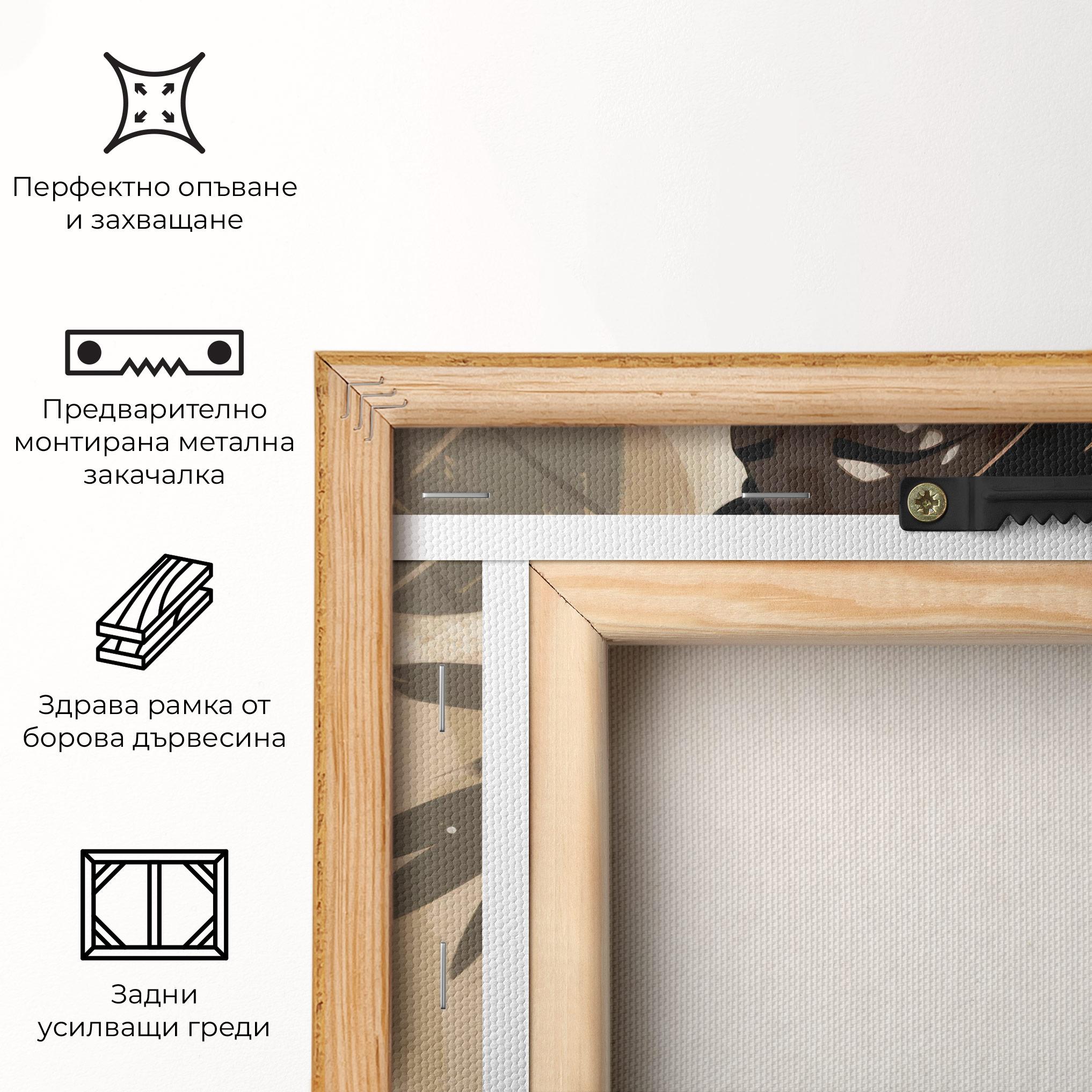 Картина на платно Wearing Necklace Graphic mockup 5