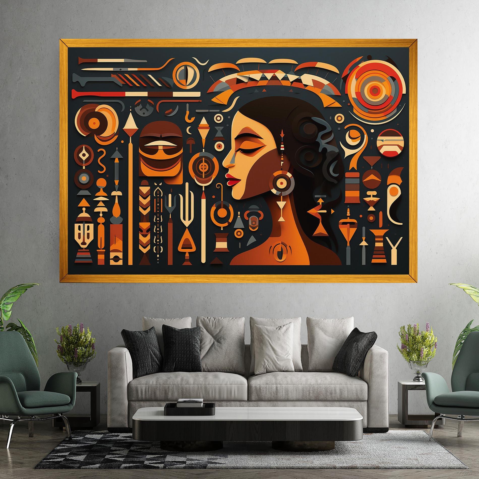 Картина на платно Old Cultural Elements mockup 7