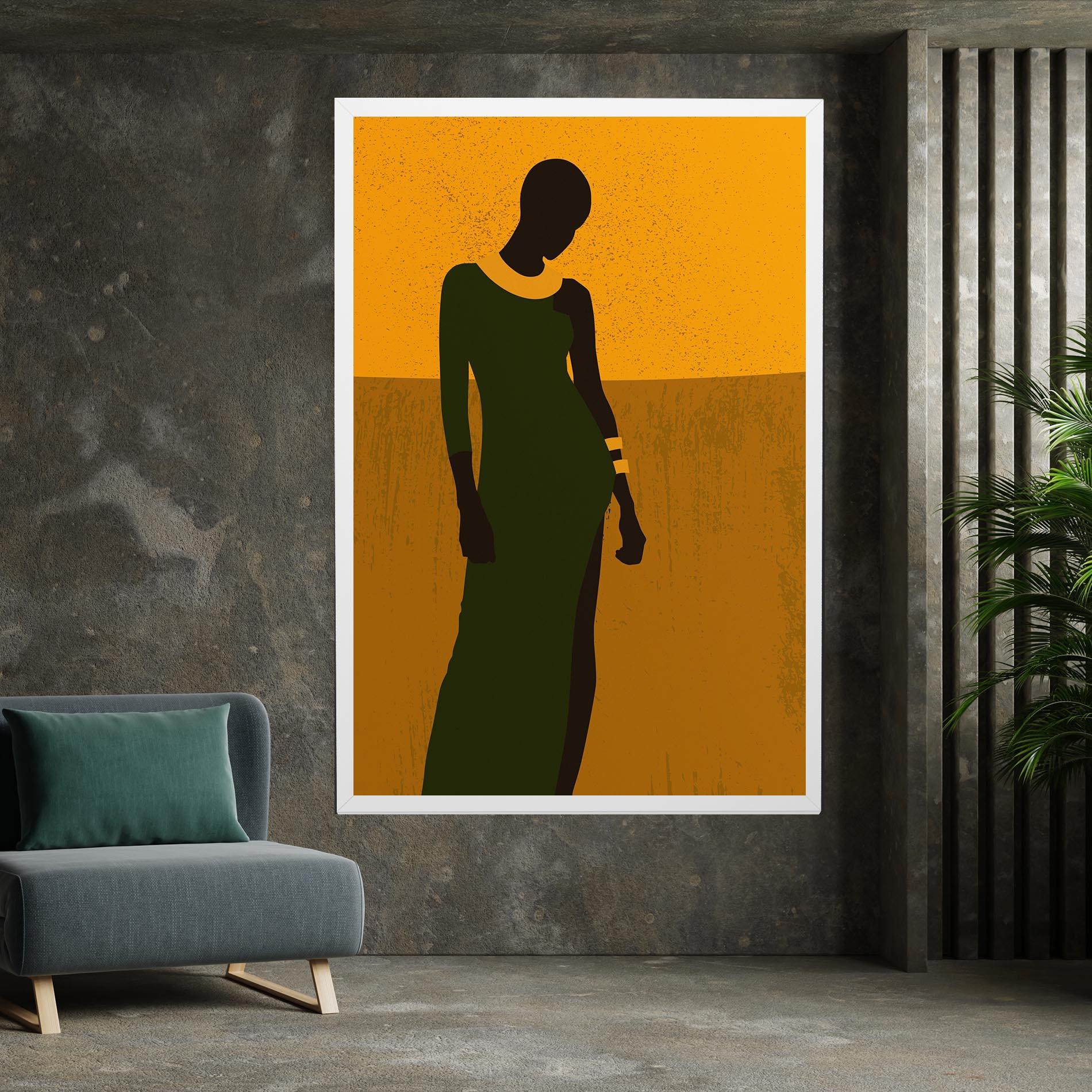 Картина на платно African Dress mockup 7