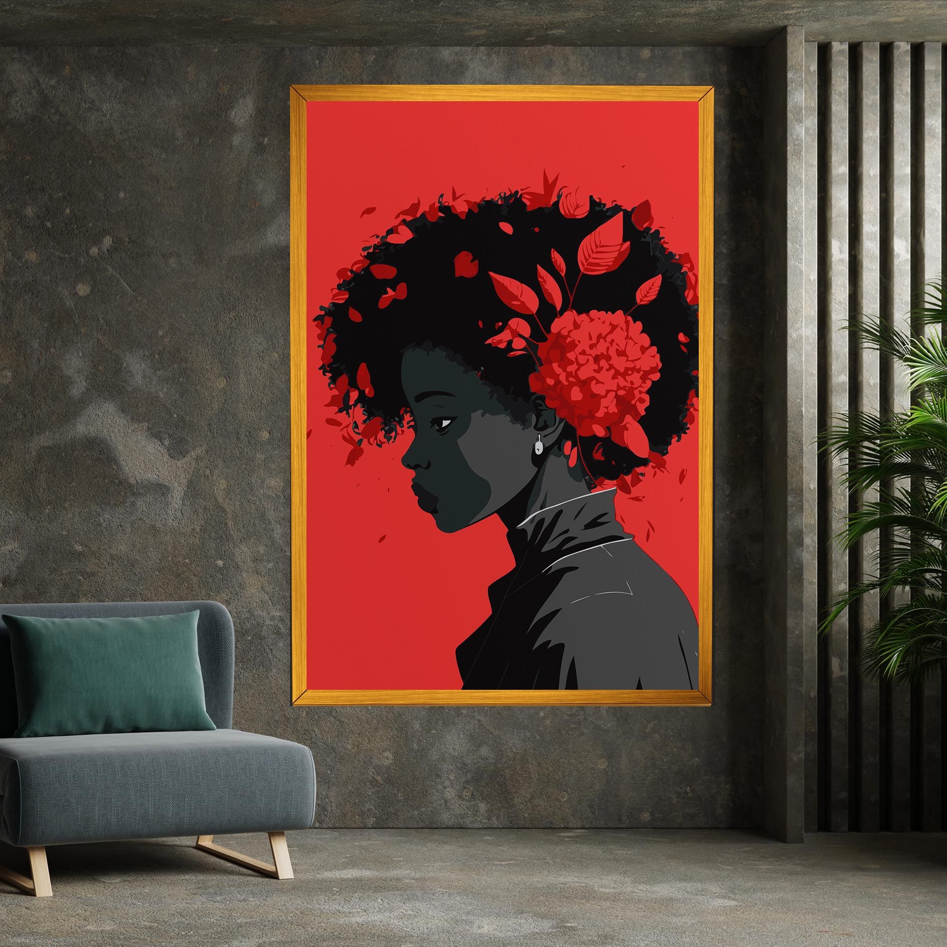 African Red Flower mockup 7