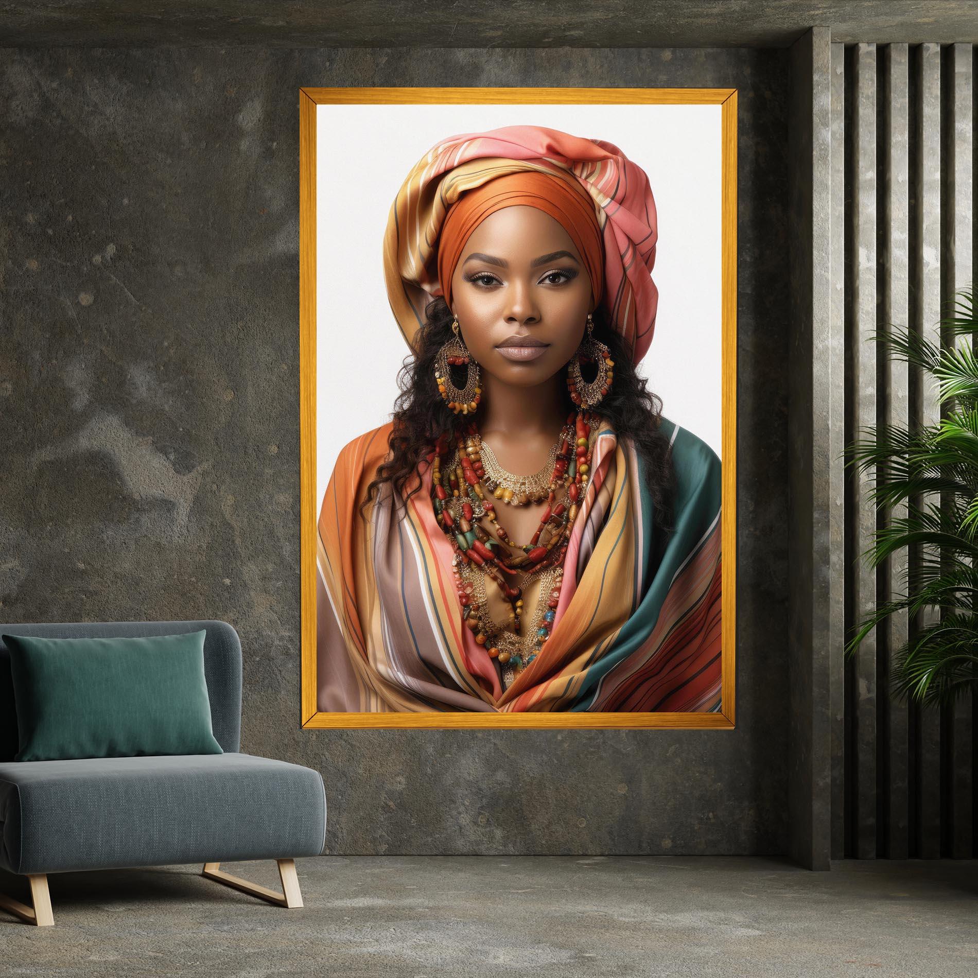 Картина на платно East African Woman mockup 7