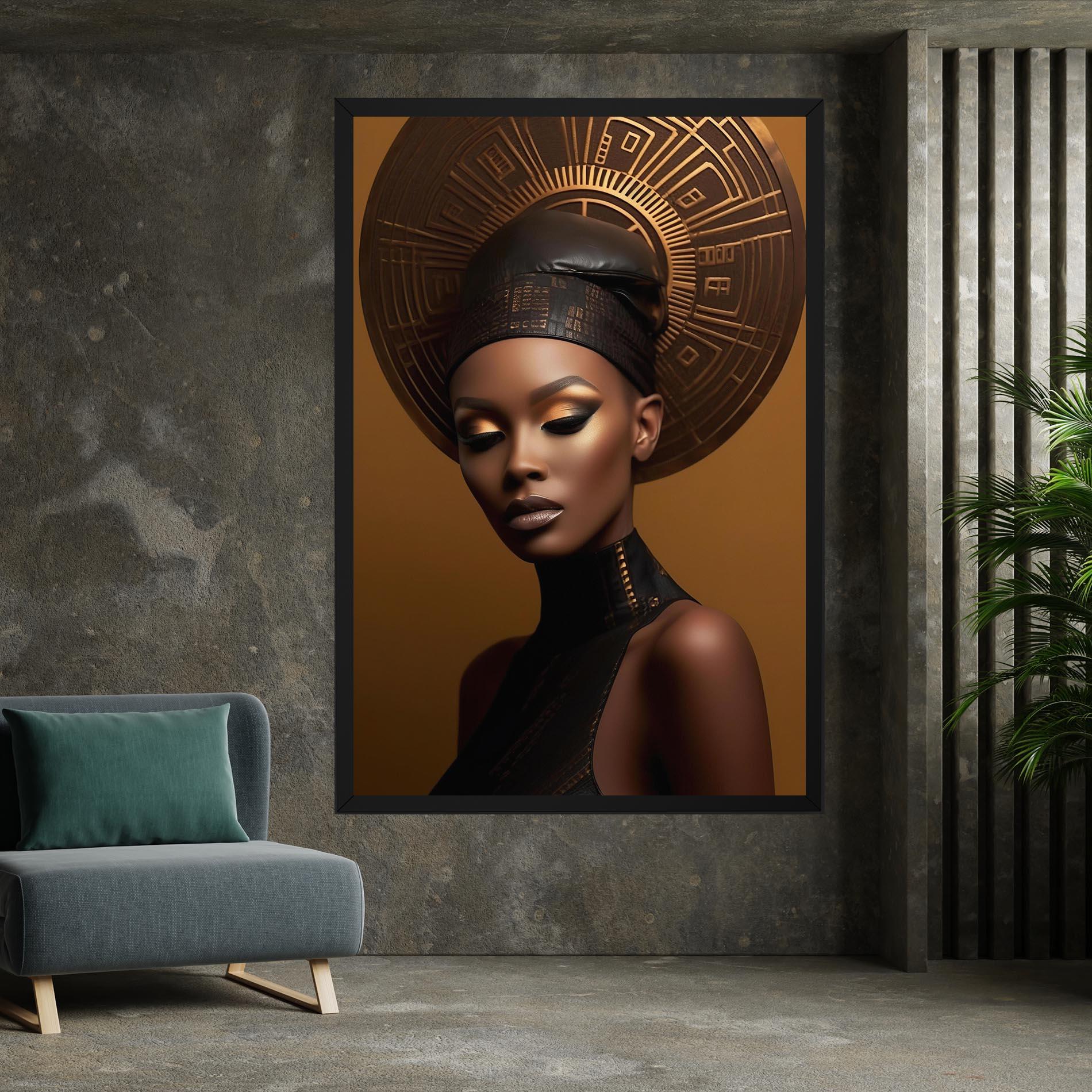 Картина на платно African Abstract Art mockup 7