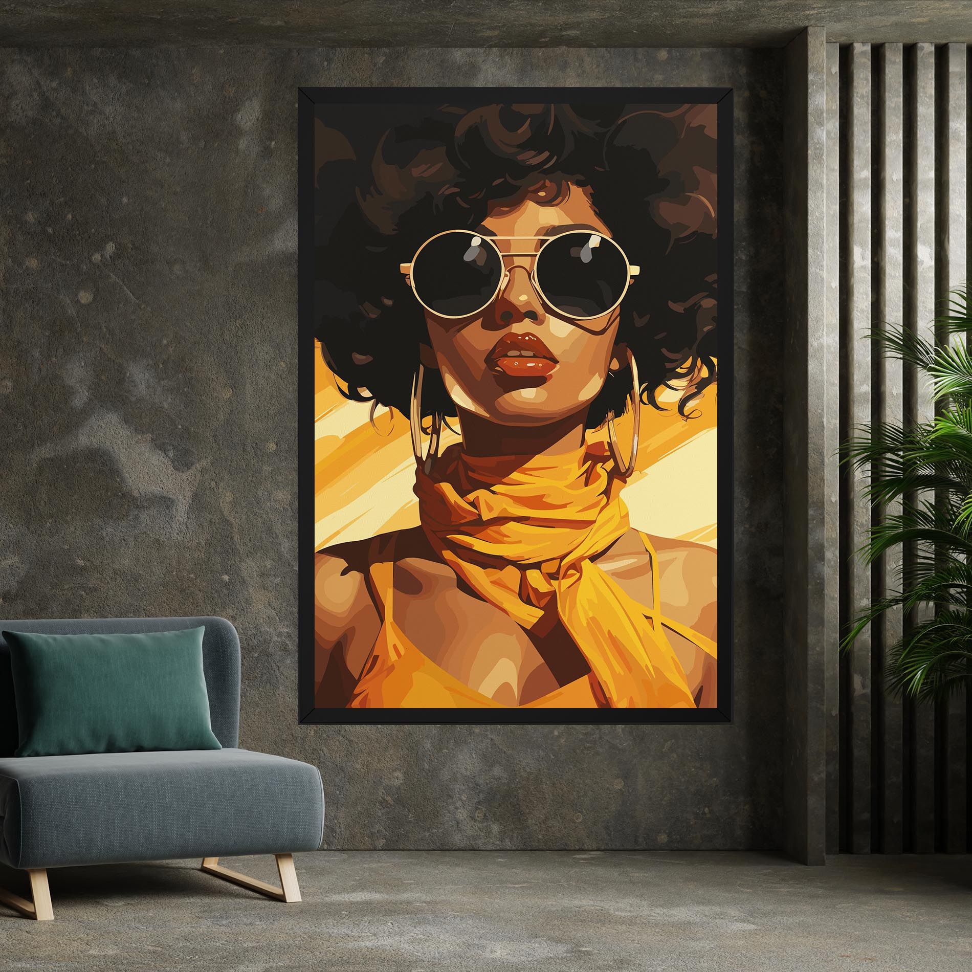 African Yellow Woman mockup 7