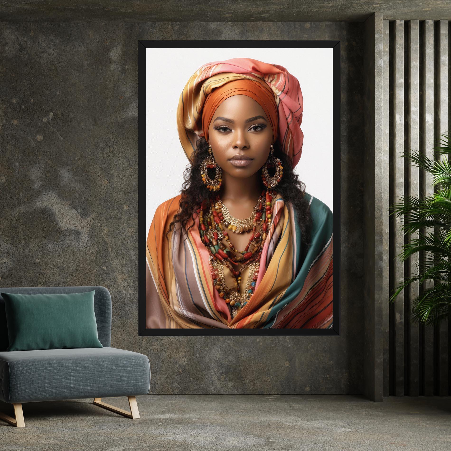 Картина на платно East African Woman mockup 7