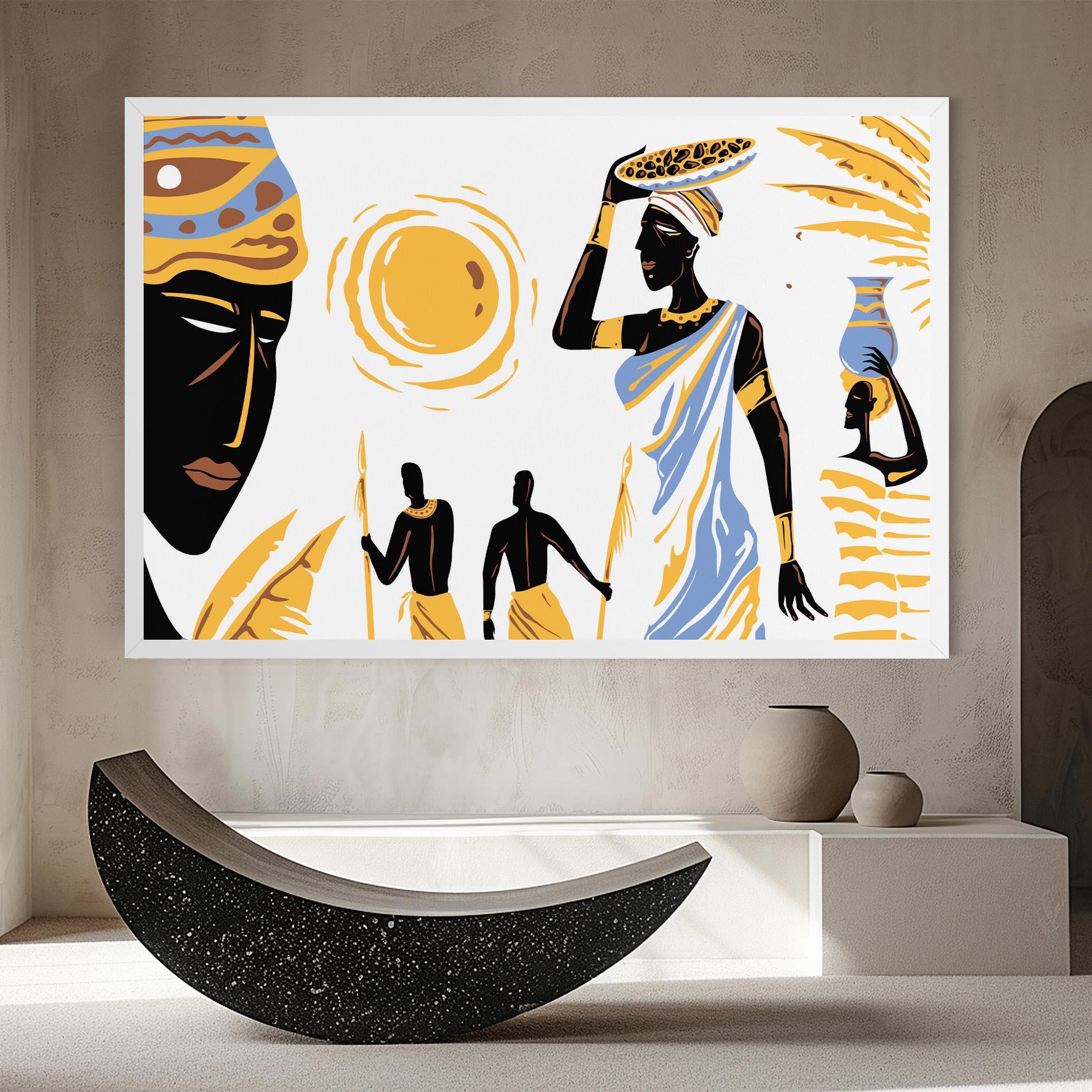 Картина на платно African Drawing mockup 8