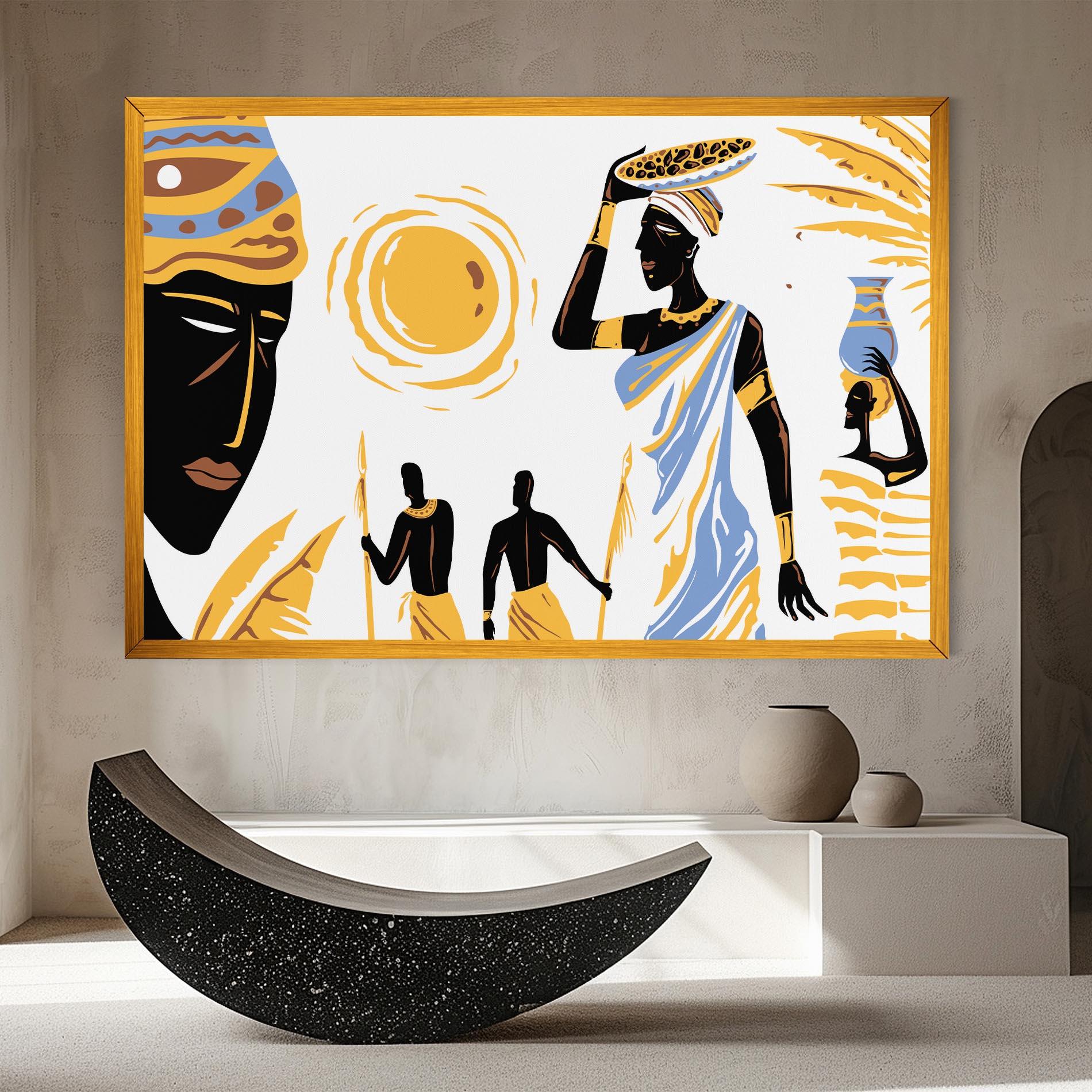 Картина на платно African Drawing mockup 8
