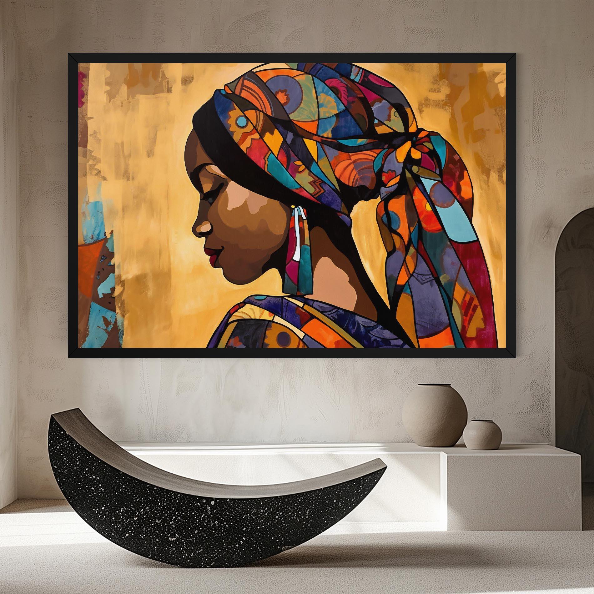 Картина на платно Headscarf Pretty Woman mockup 8